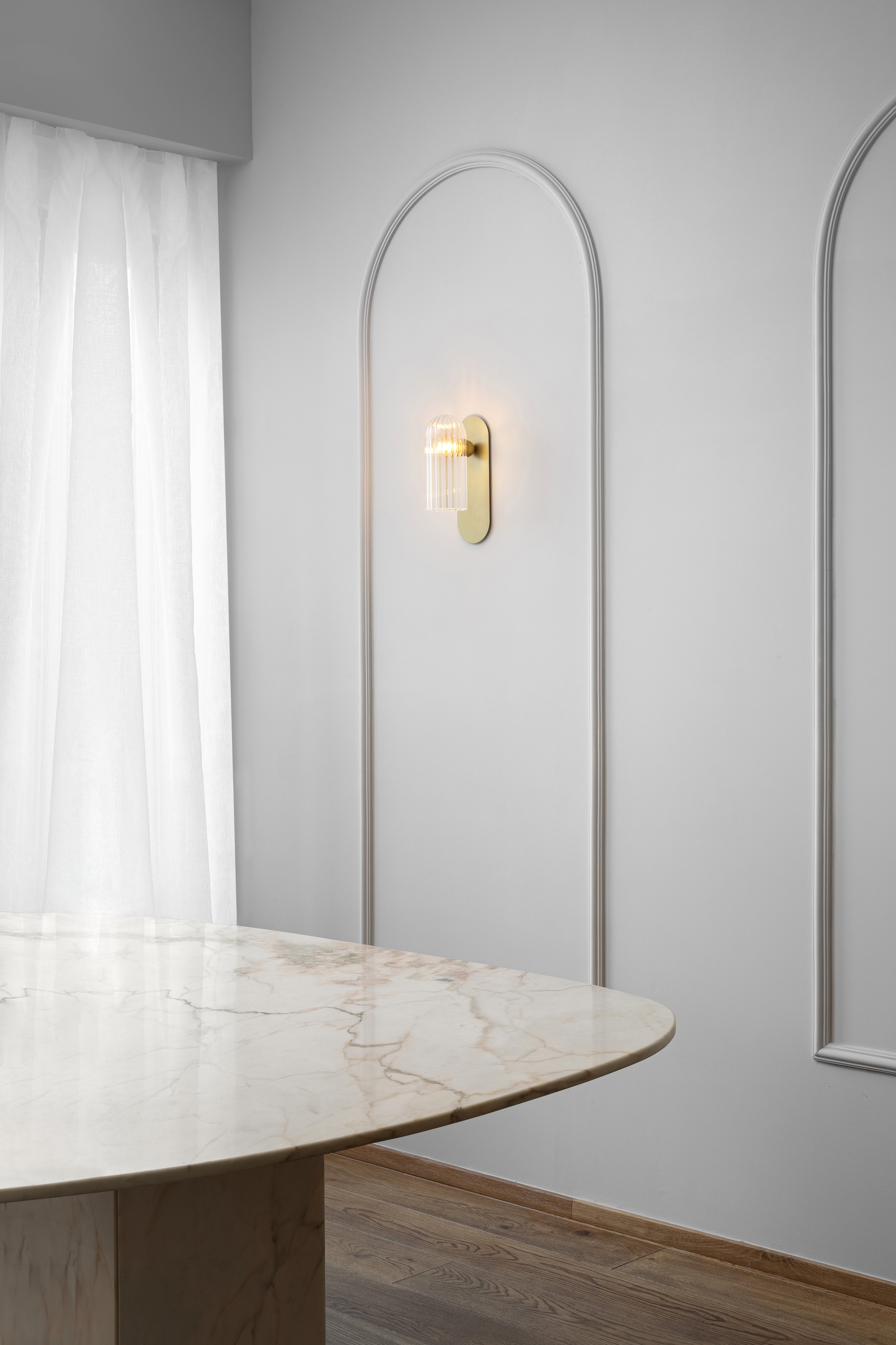 Schwung Odyssey Paris Burnished Brass Wall Light