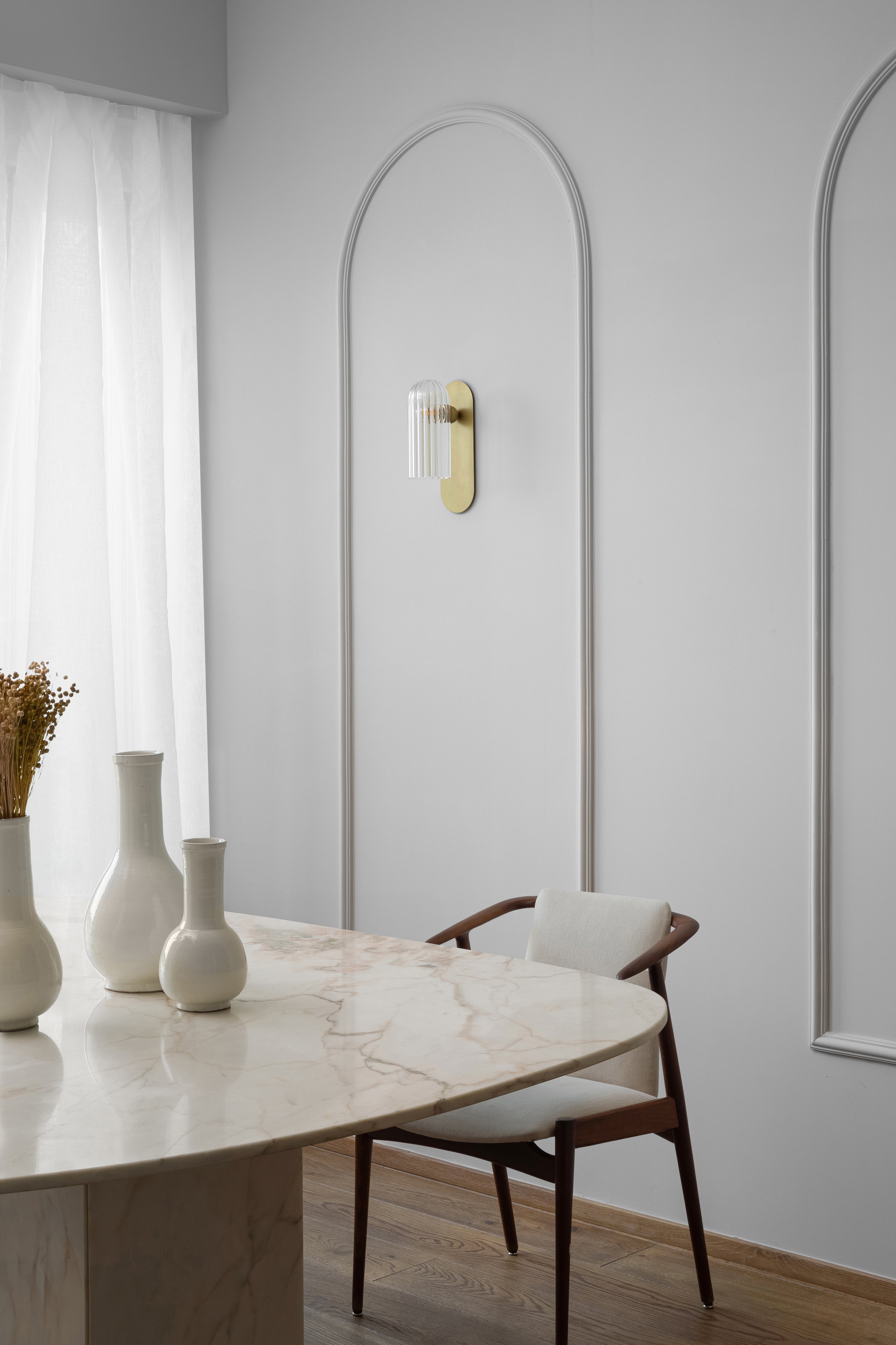 Schwung Odyssey Paris Burnished Brass Wall Light