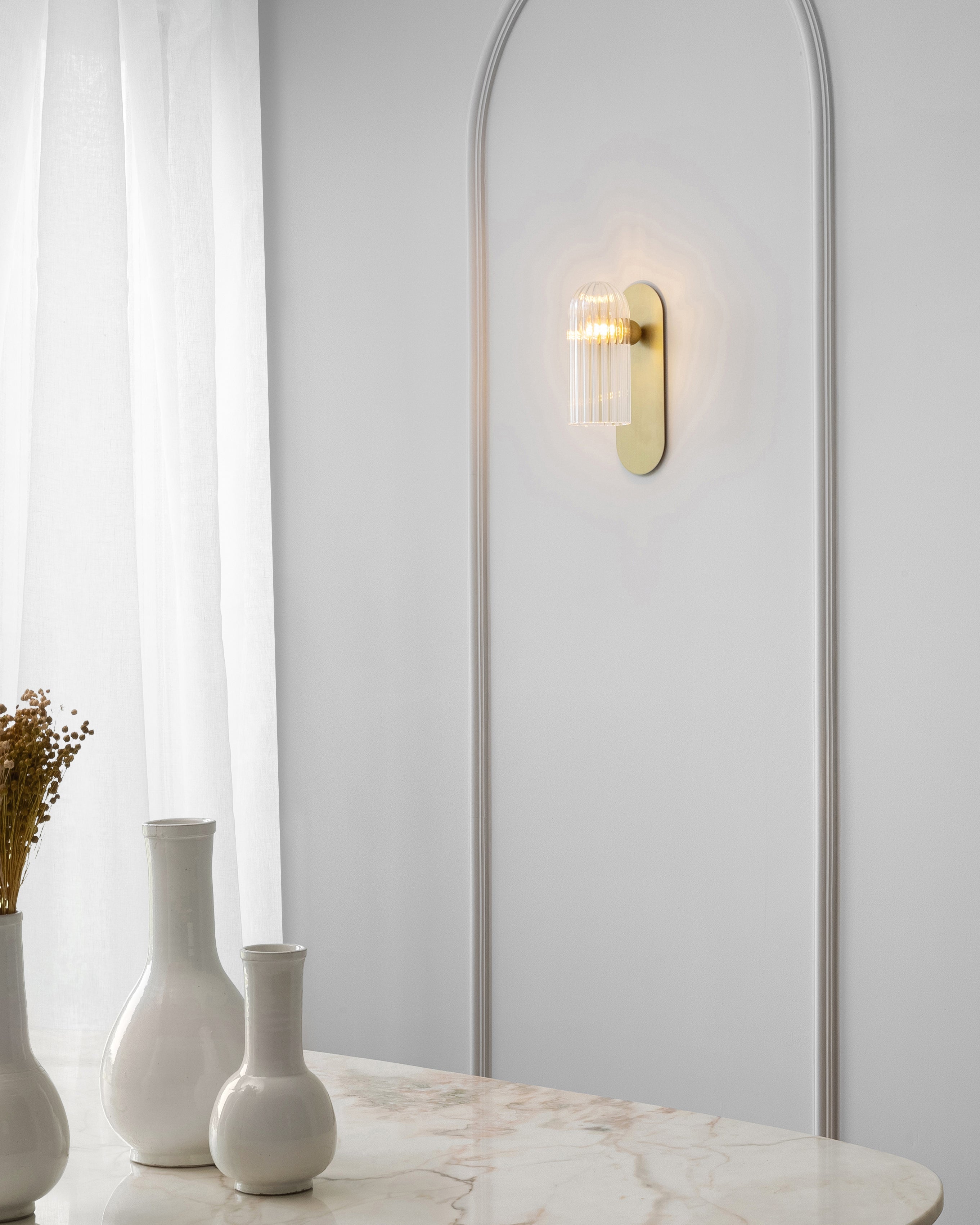 Schwung Odyssey Paris Burnished Brass Wall Light