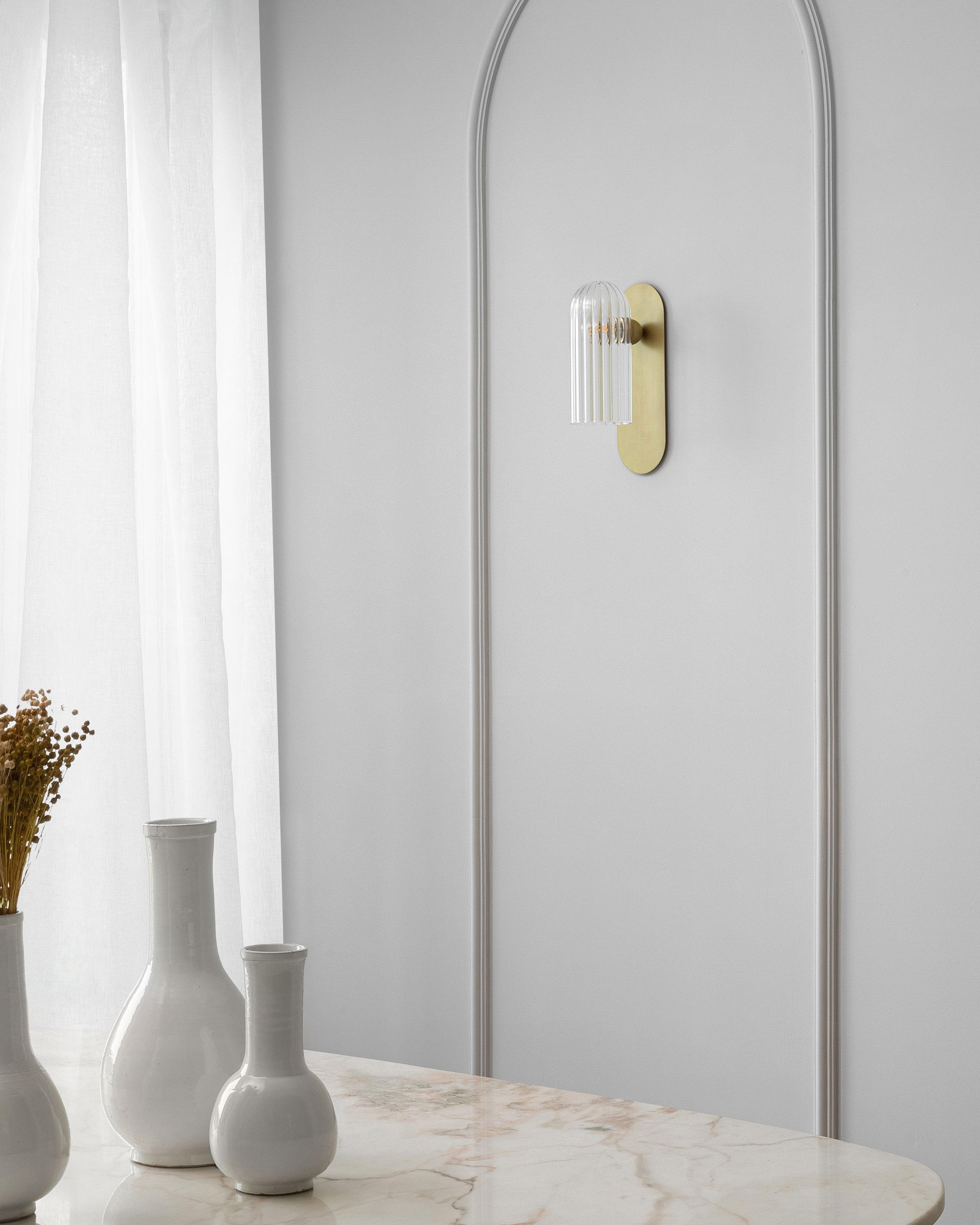 Schwung Odyssey Paris Burnished Brass Wall Light