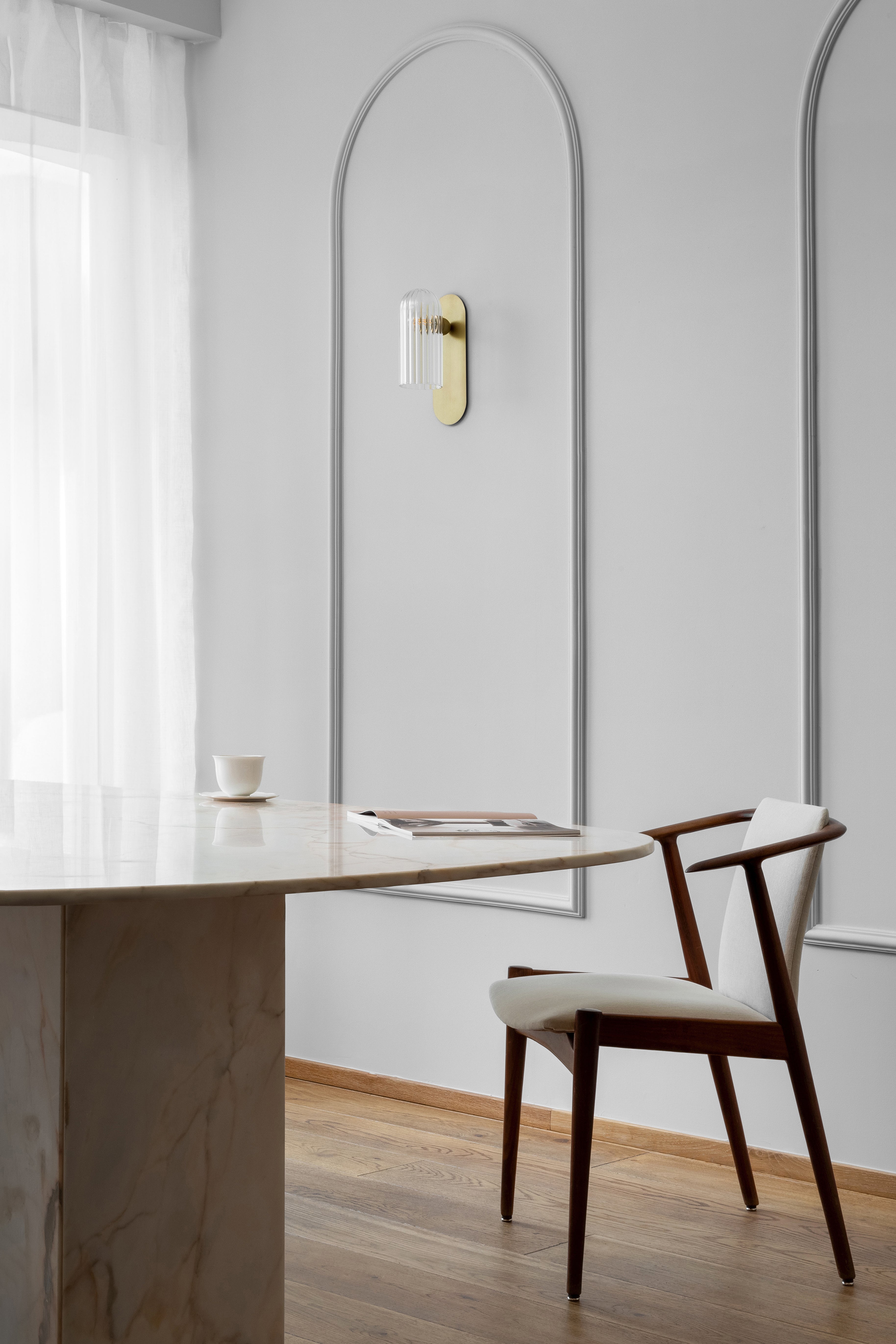 Schwung Odyssey Paris Burnished Brass Wall Light