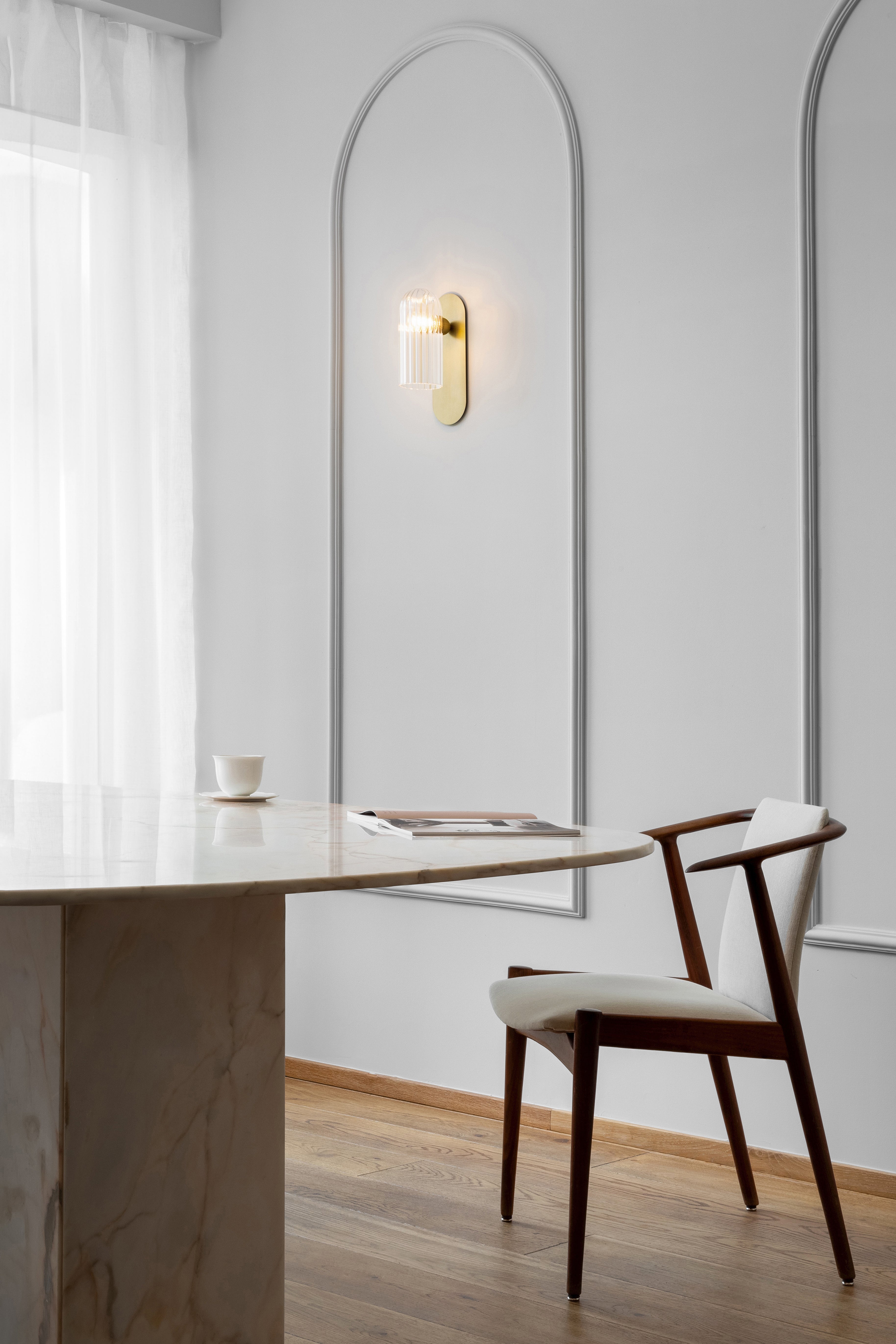 Schwung Odyssey Paris Burnished Brass Wall Light