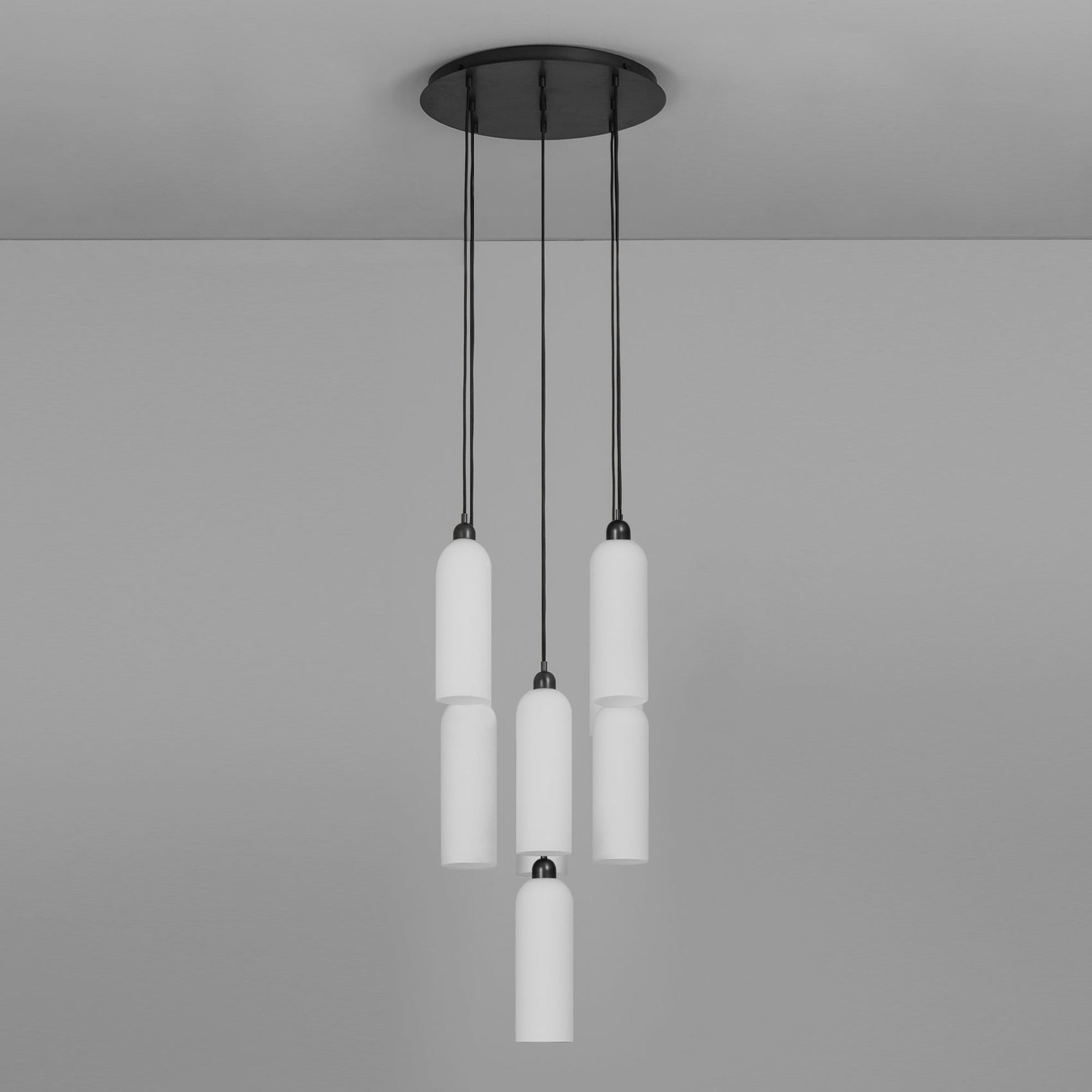 Schwung Odyssey Cluster 9 Black Gunmetal Chandelier