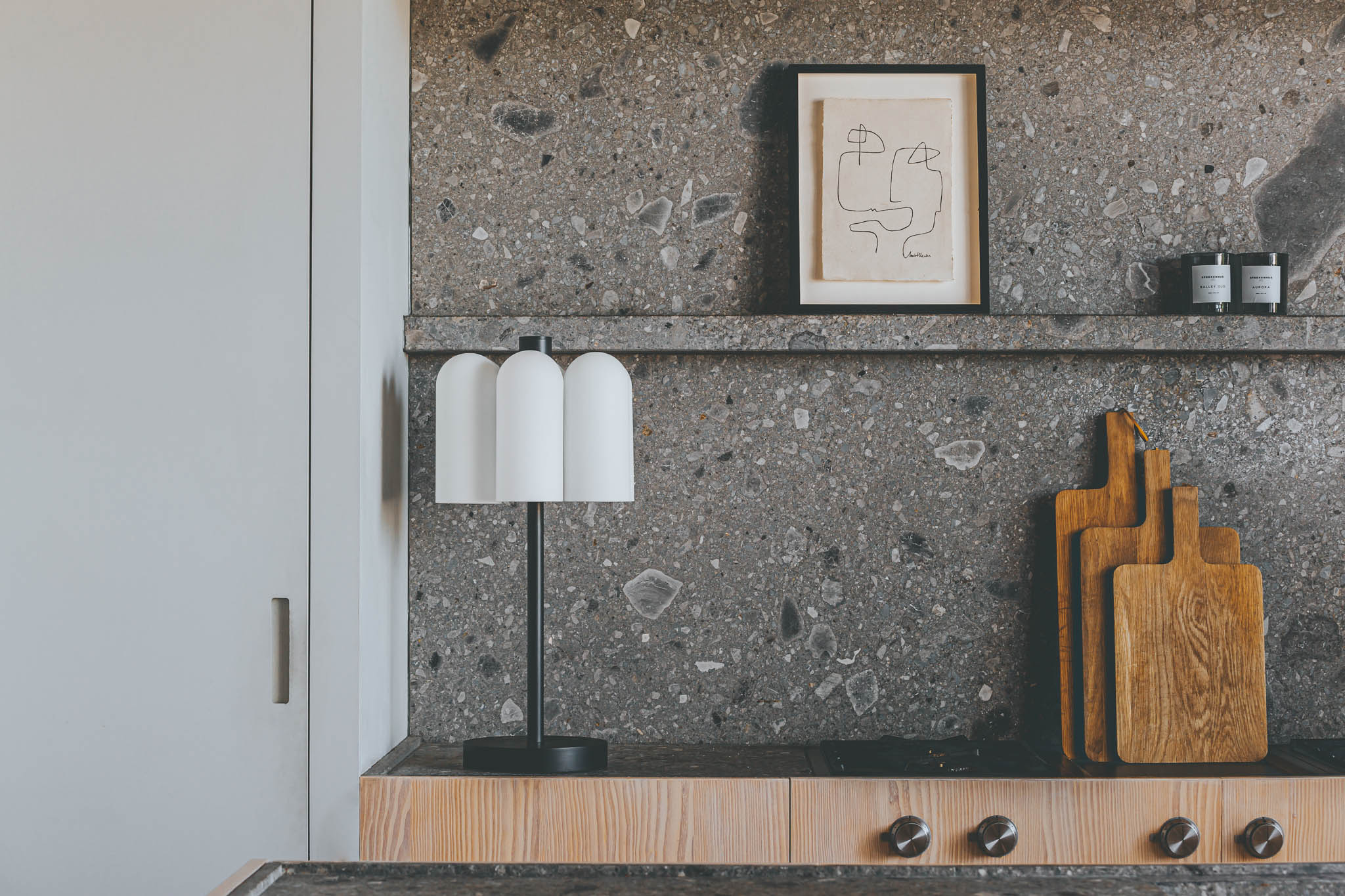 Schwung Odyssey 6 Black Gunmetal Table Lamp