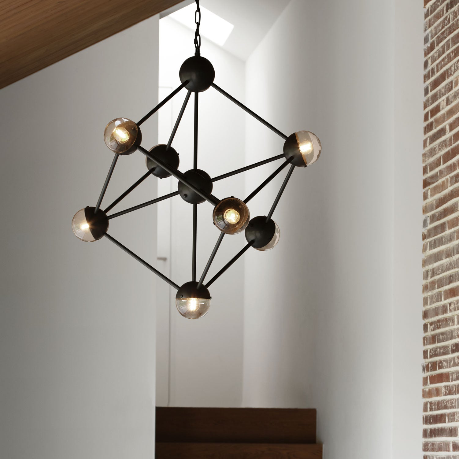 Schwung Molecule Chandelier Black Gunmetal | Small