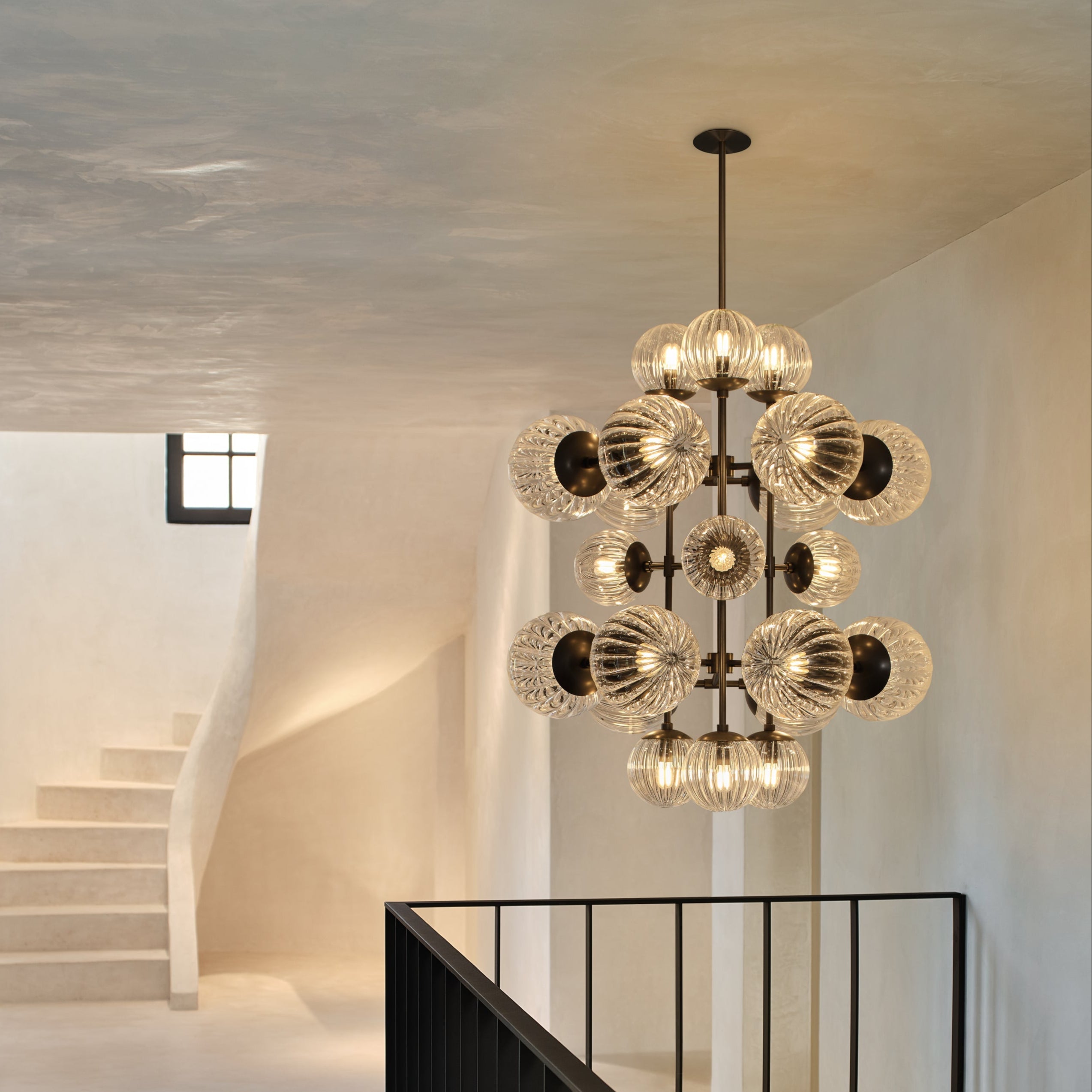 Schwung Glow Globe Chandelier