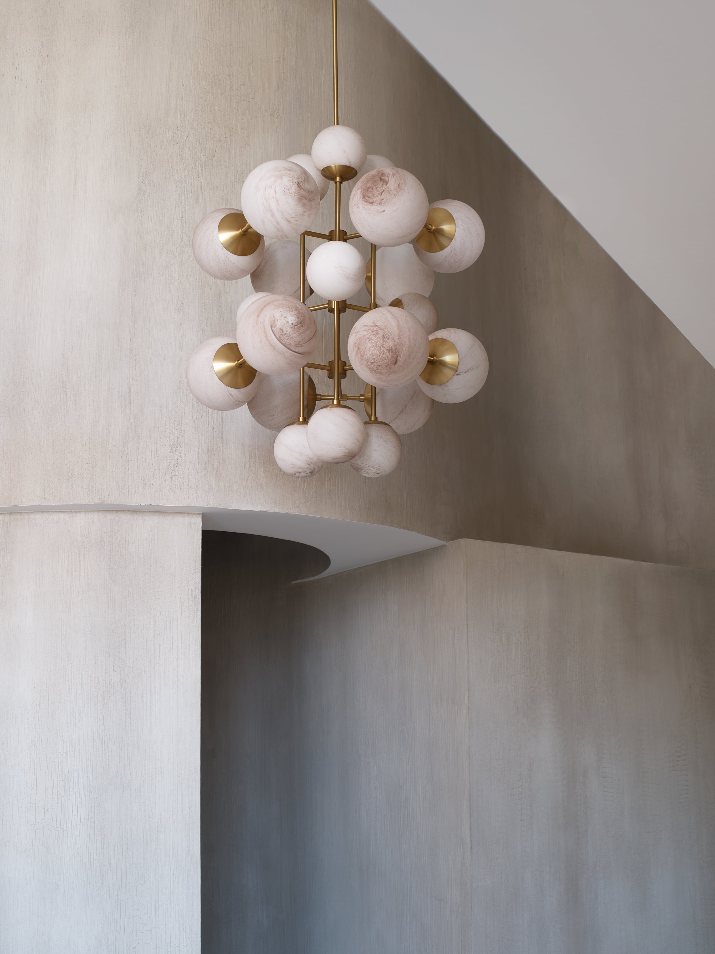 Schwung Glow Globe Chandelier