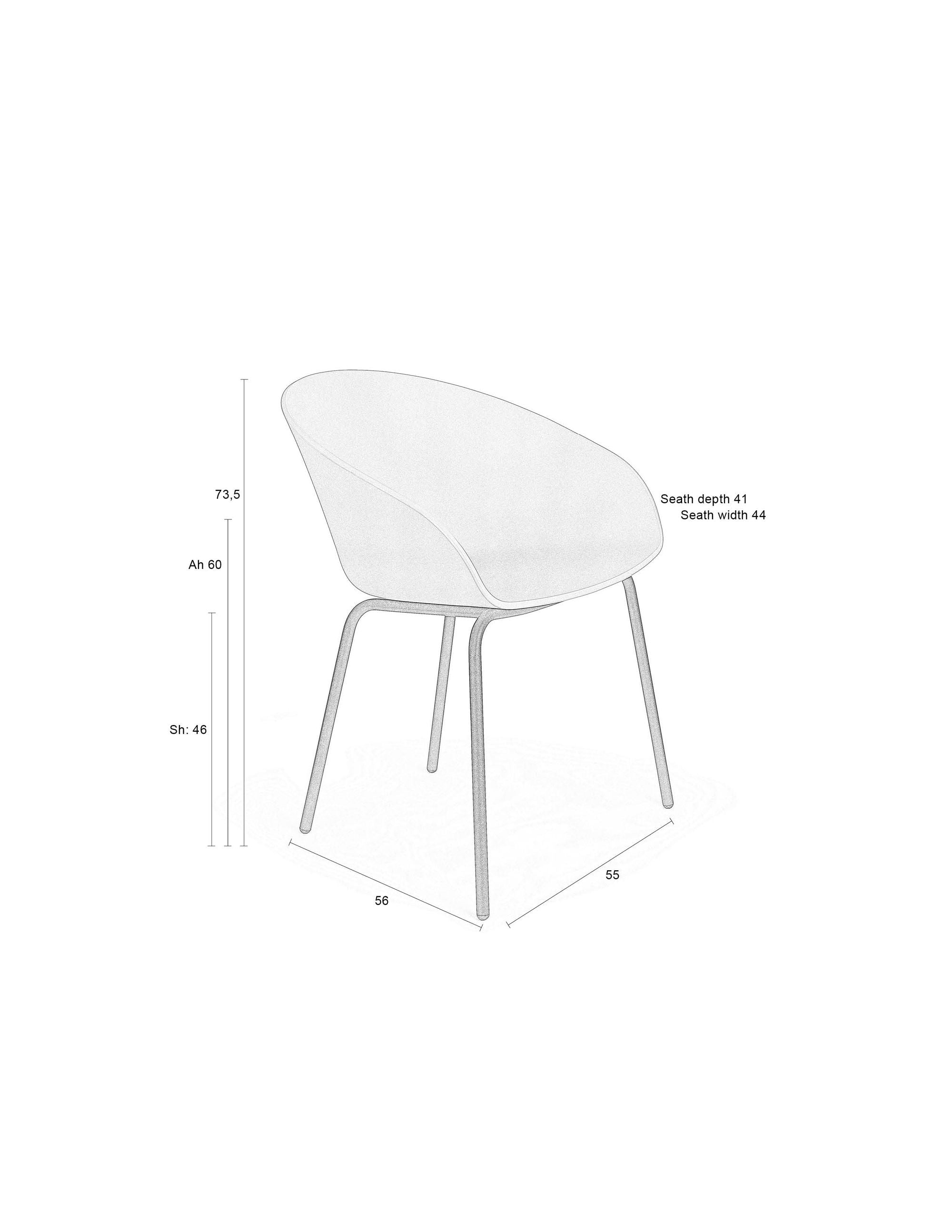 Zuiver Set of 2 Void Latte Brown Armchair