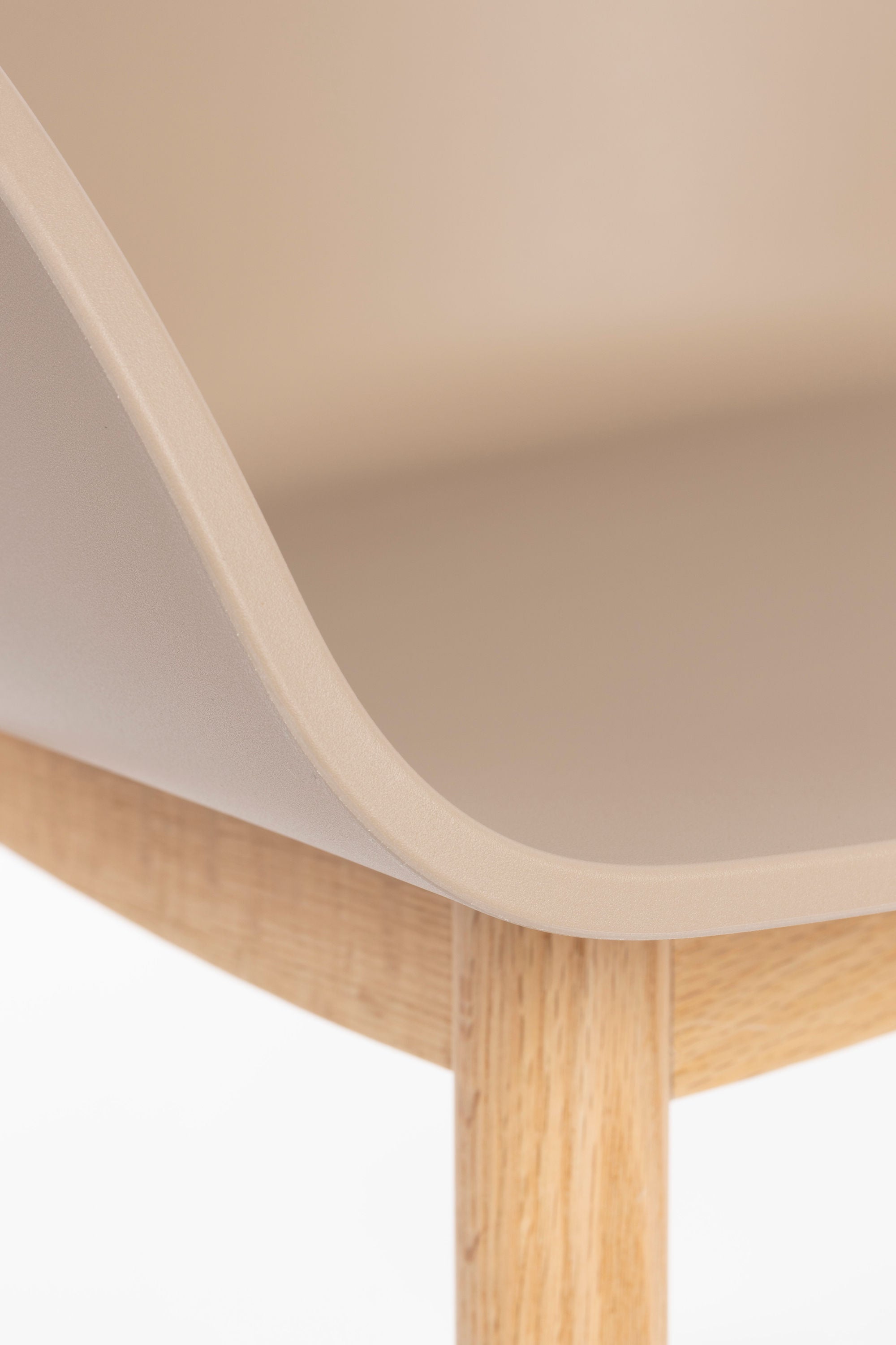 Zuiver Set of 2 Void Oak Latte Brown Armchair