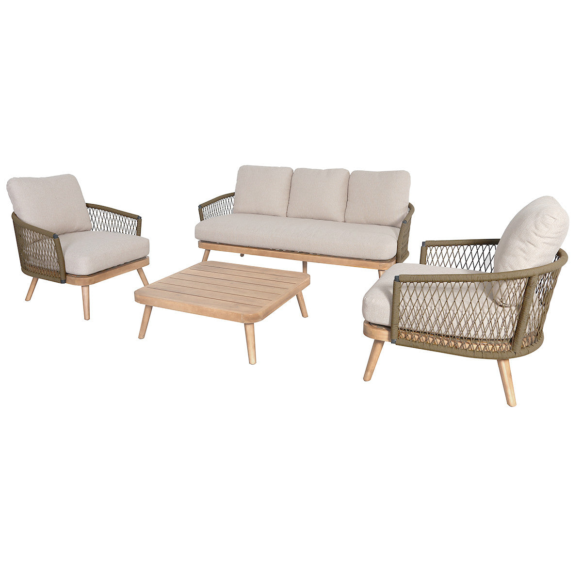 Bali Sandstone Lounge Set | 4 Seater
