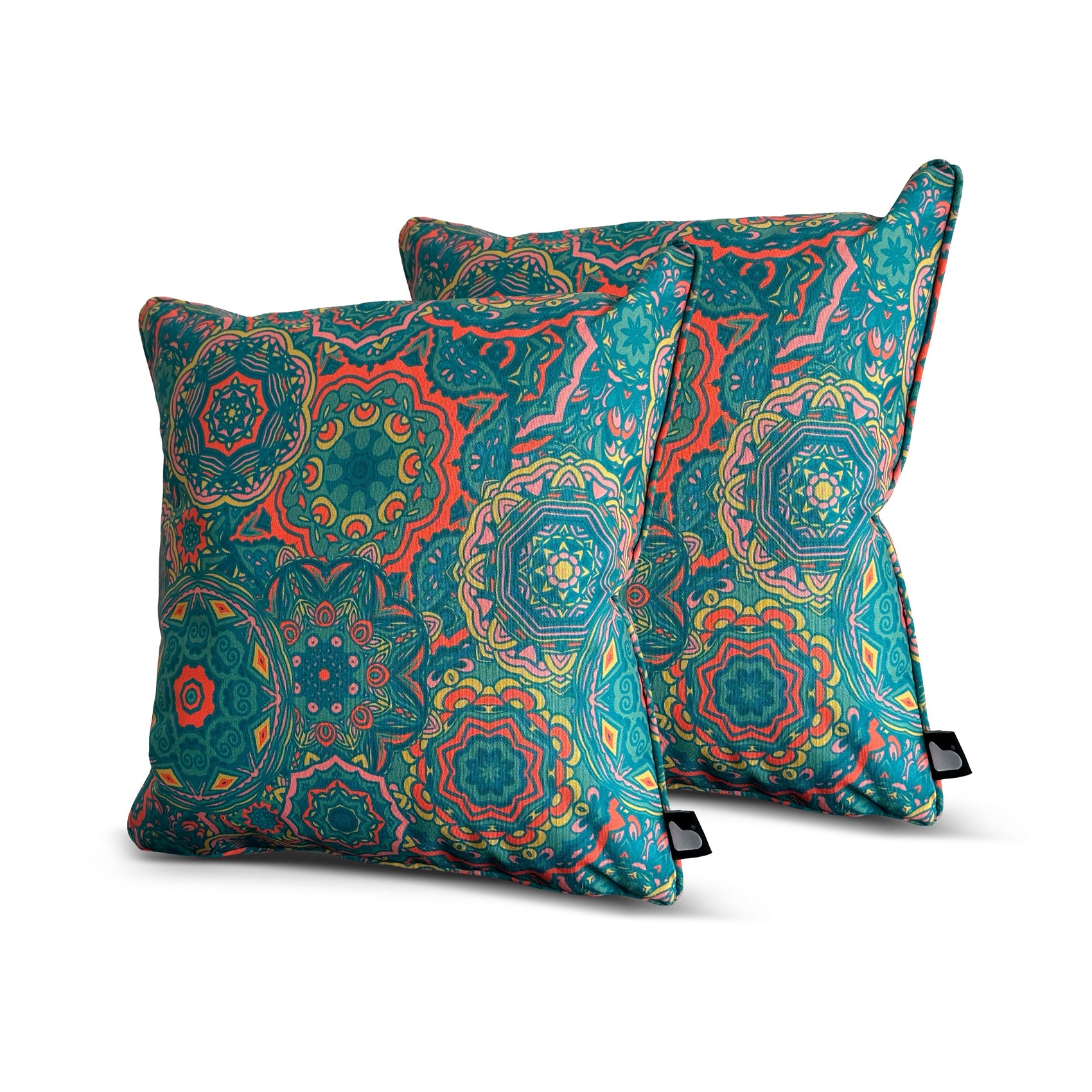 Extreme Lounging Outdoor B-Cushion Mandala Mint (Blue) | Pack of 2