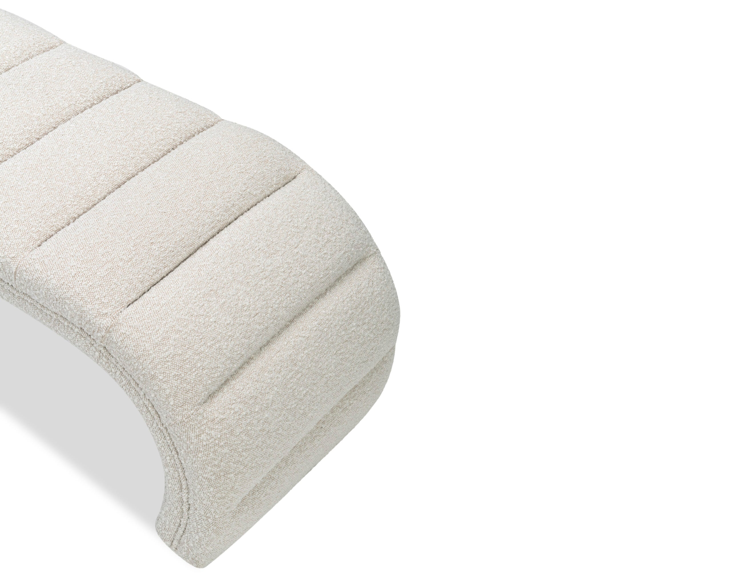 Coppola Bench - Sand Cream Boucle