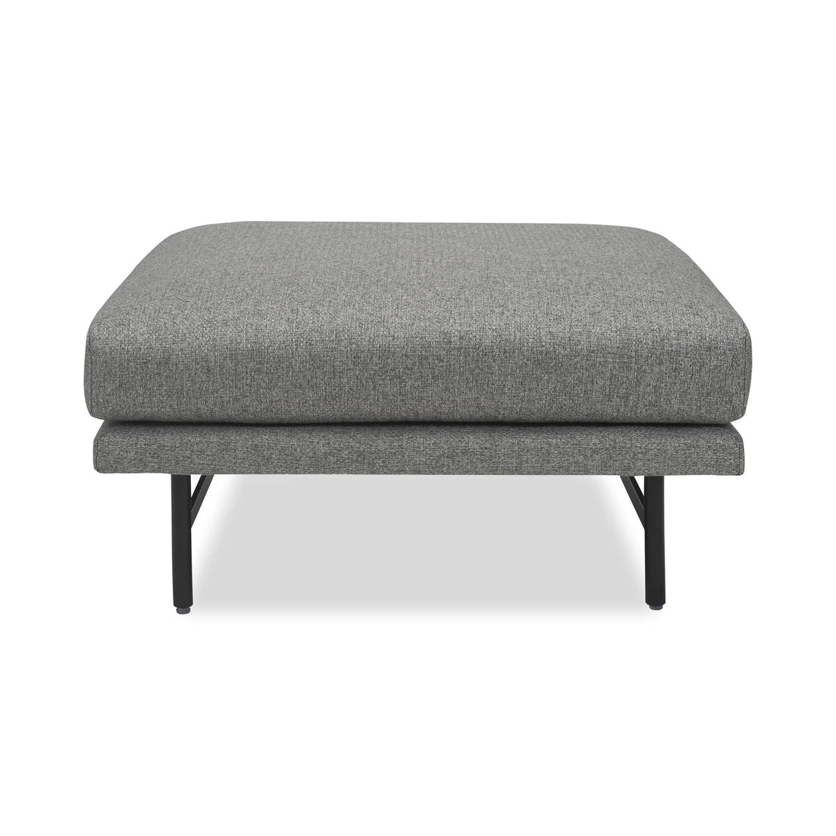 Mossi Emporio Grey Linen Look Ottoman