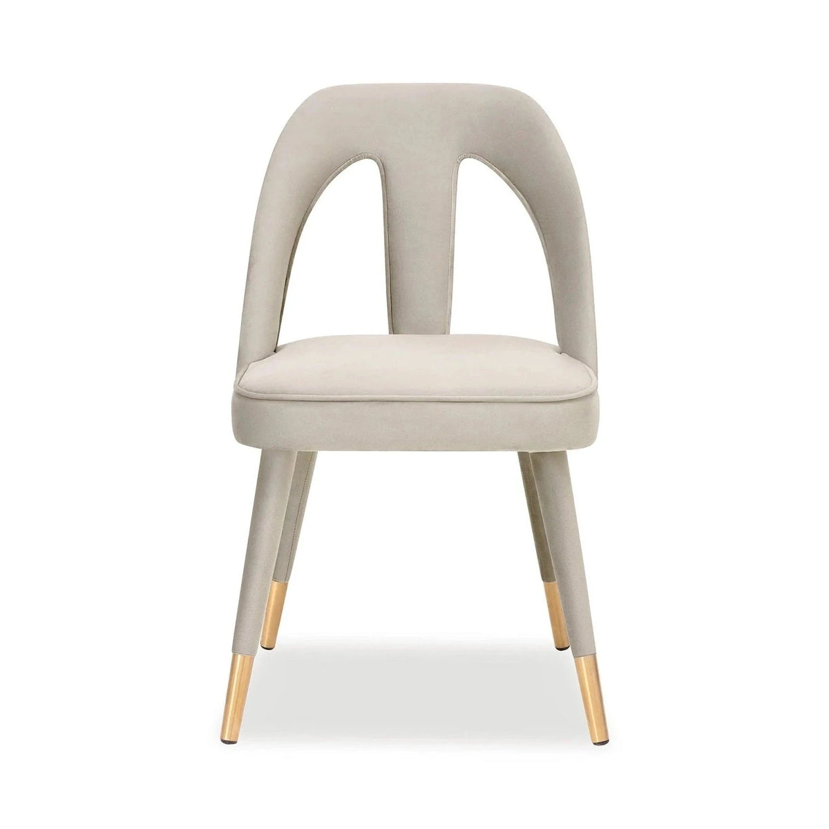 Pigalle Kaster Light Grey Velvet Dining Chair