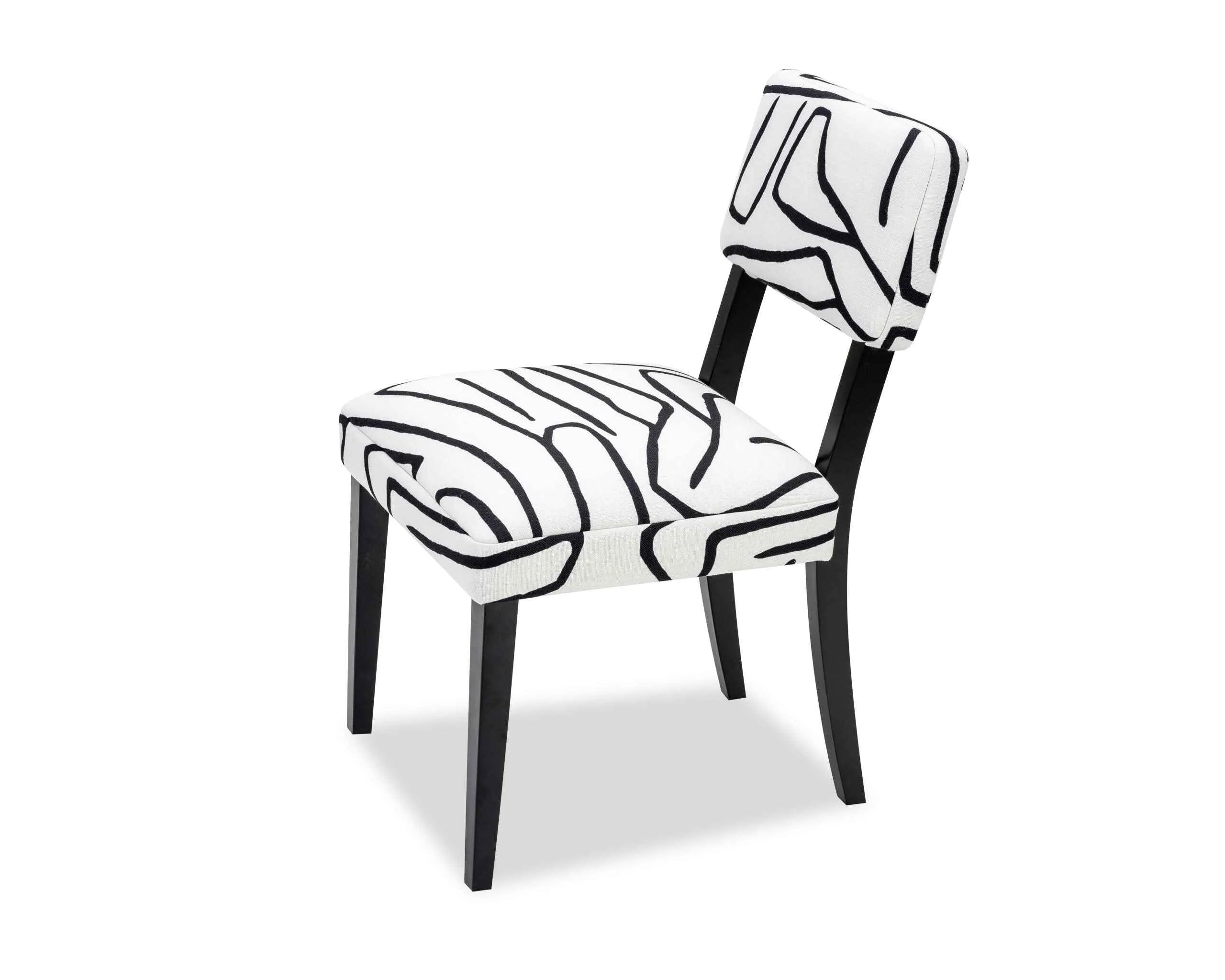 Alfama Zebra Black & White Dining Chair