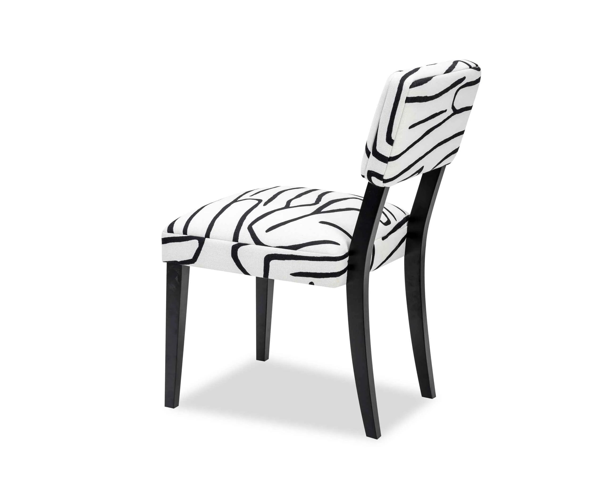 Alfama Zebra Black & White Dining Chair