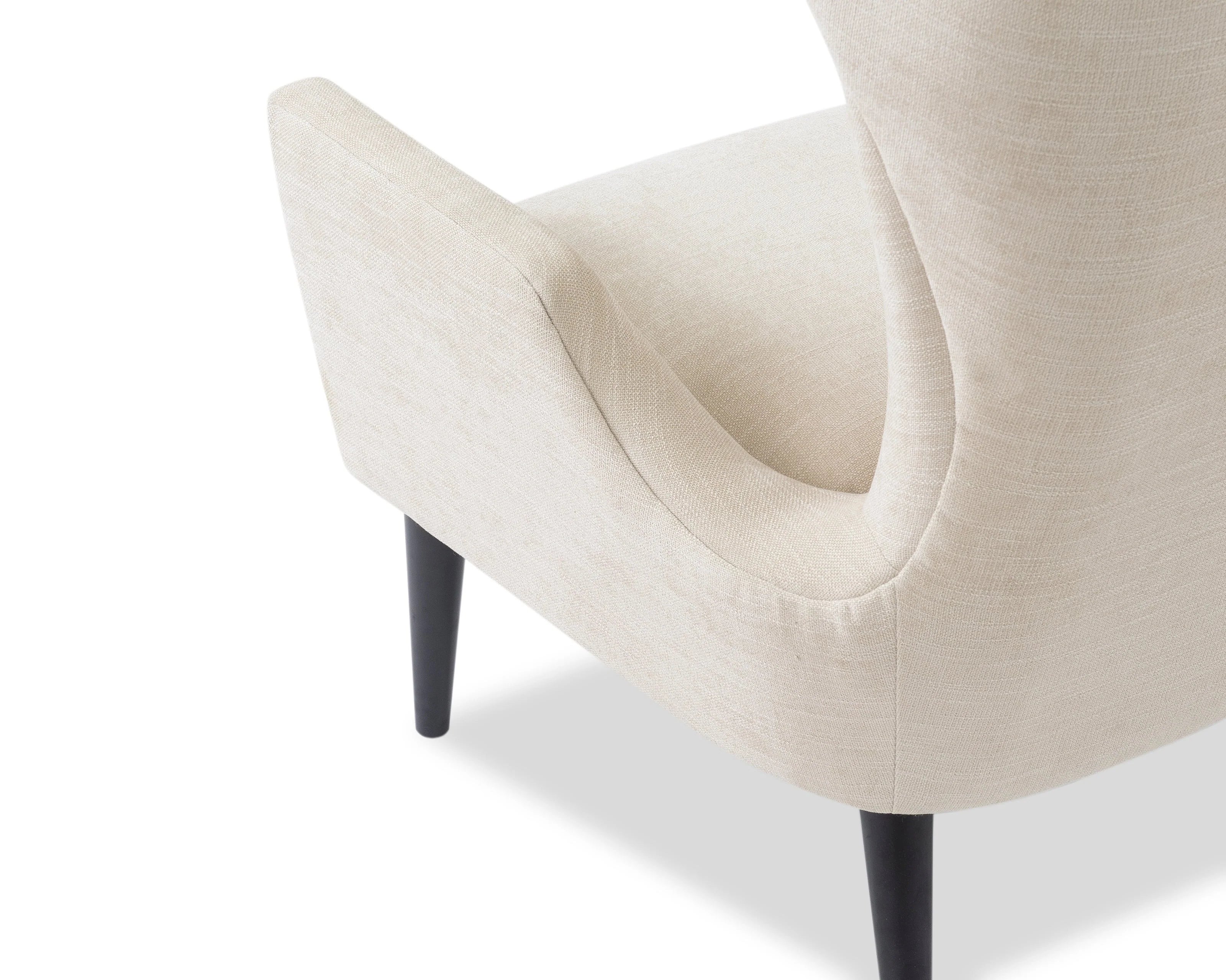 Vendome Beige Chenille Armchair