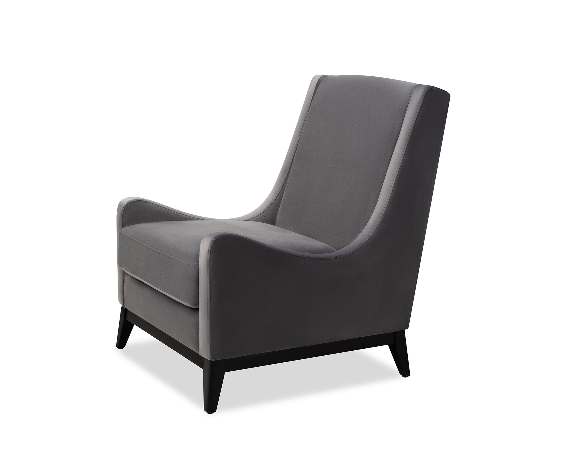 Lima Armchair - Night Grey Velvet
