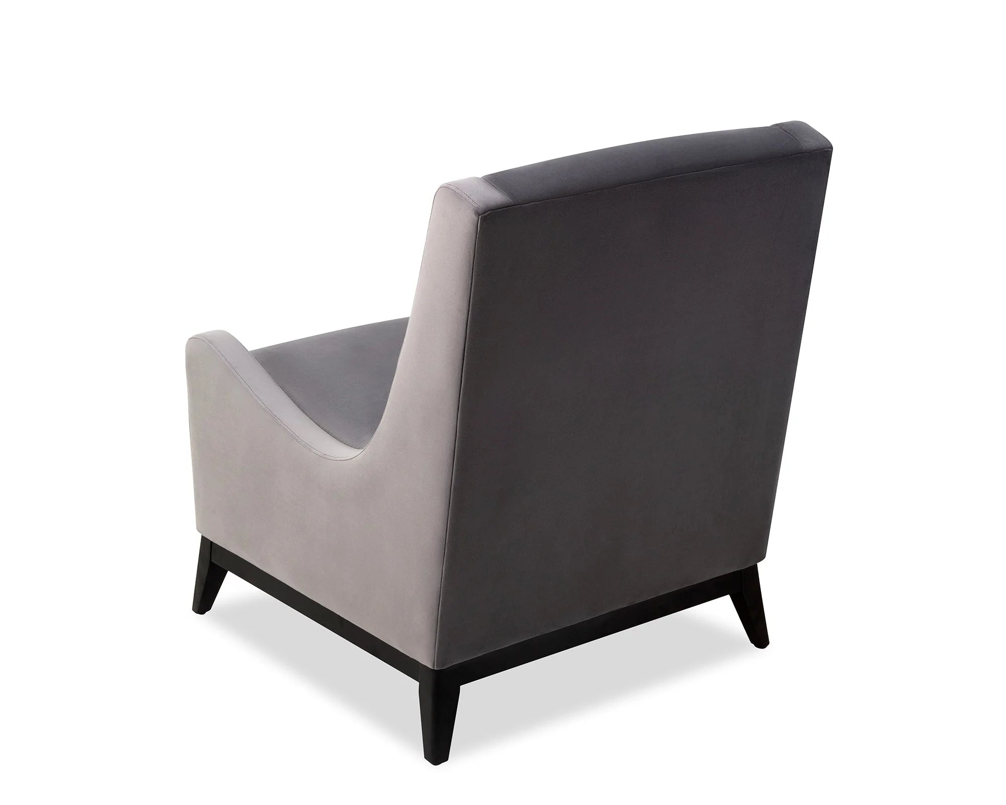 Lima Night Grey Velvet Armchair