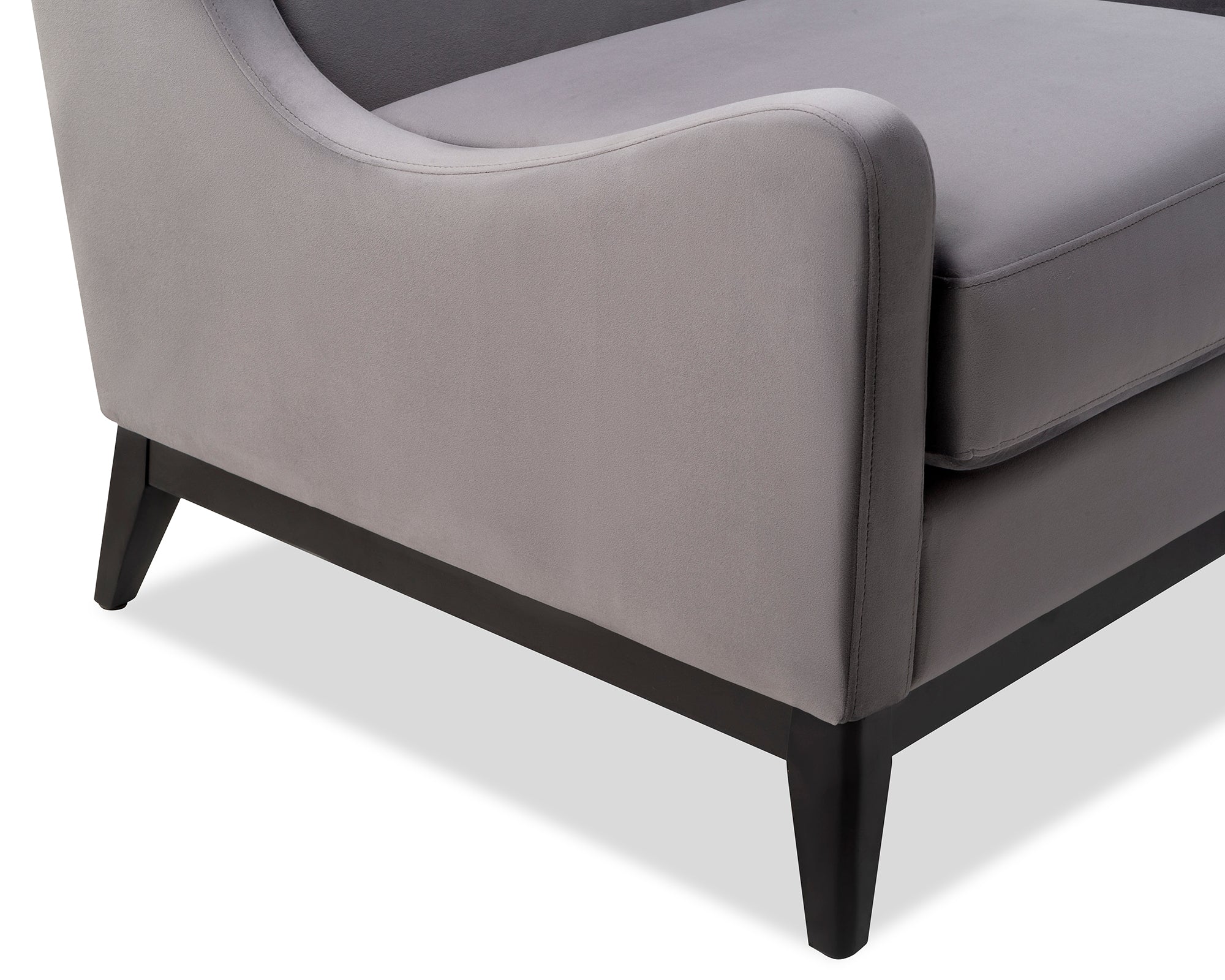 Lima Armchair - Night Grey Velvet