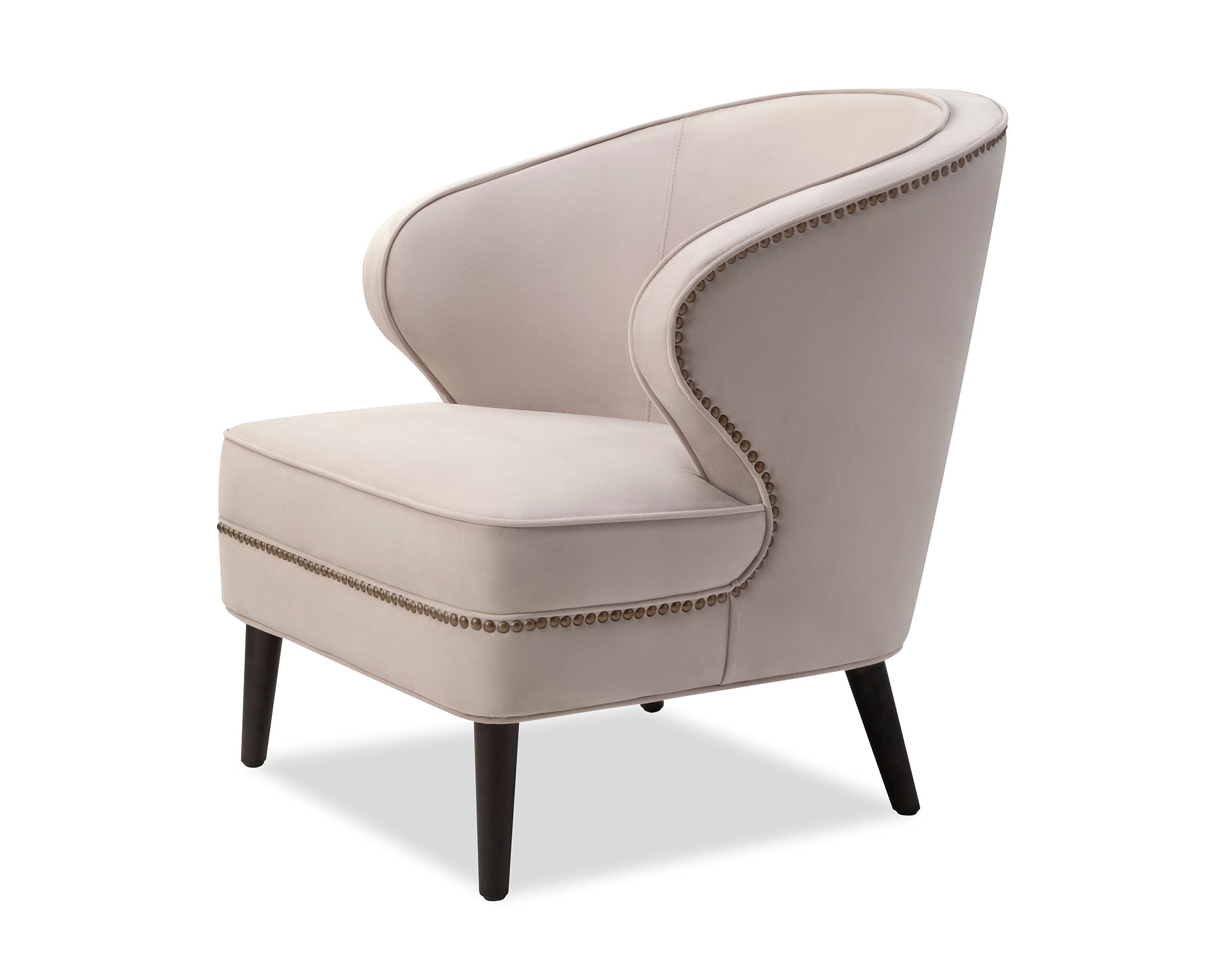 Lindsay Armchair - Limestone Velvet