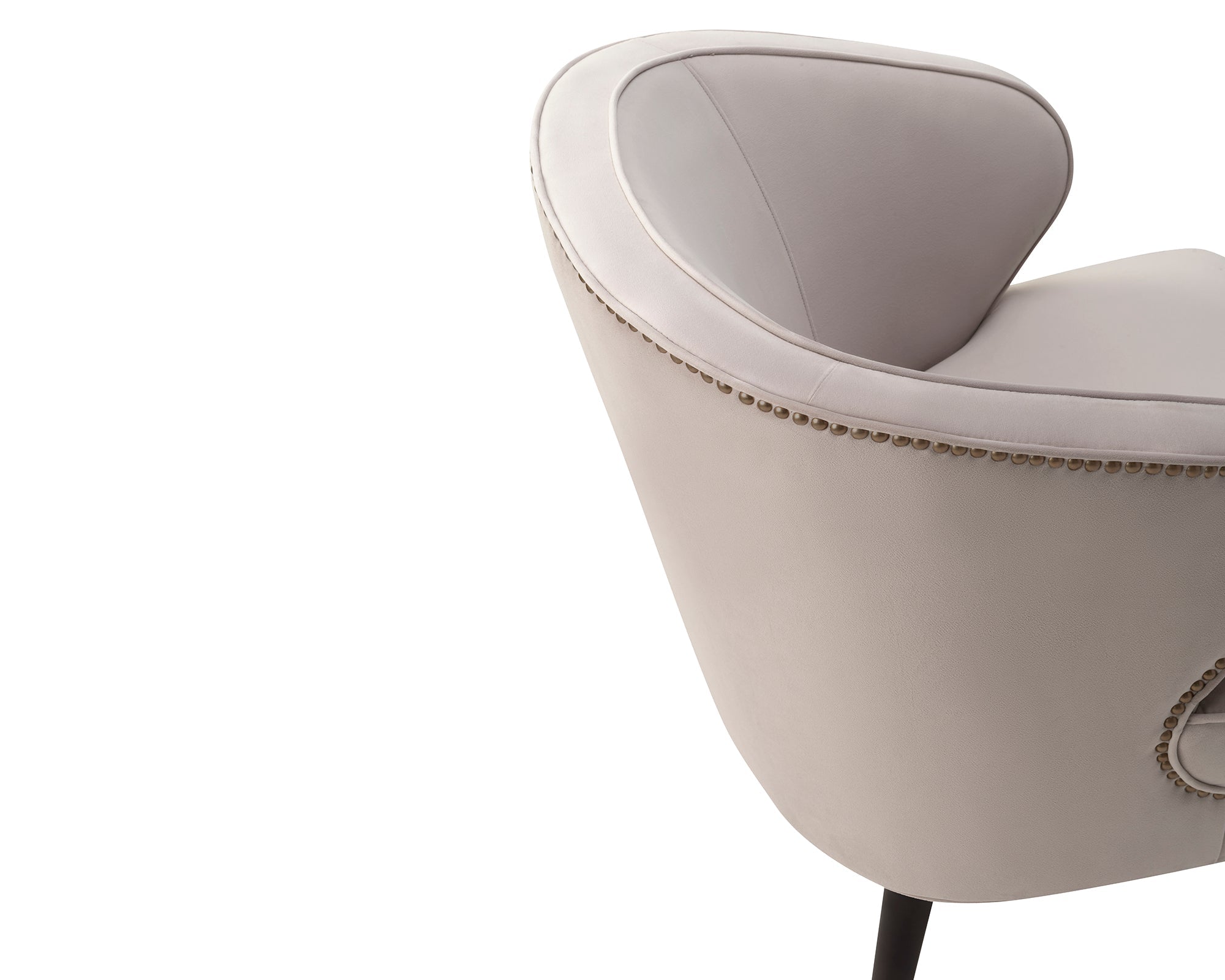 Lindsay Armchair - Limestone Velvet