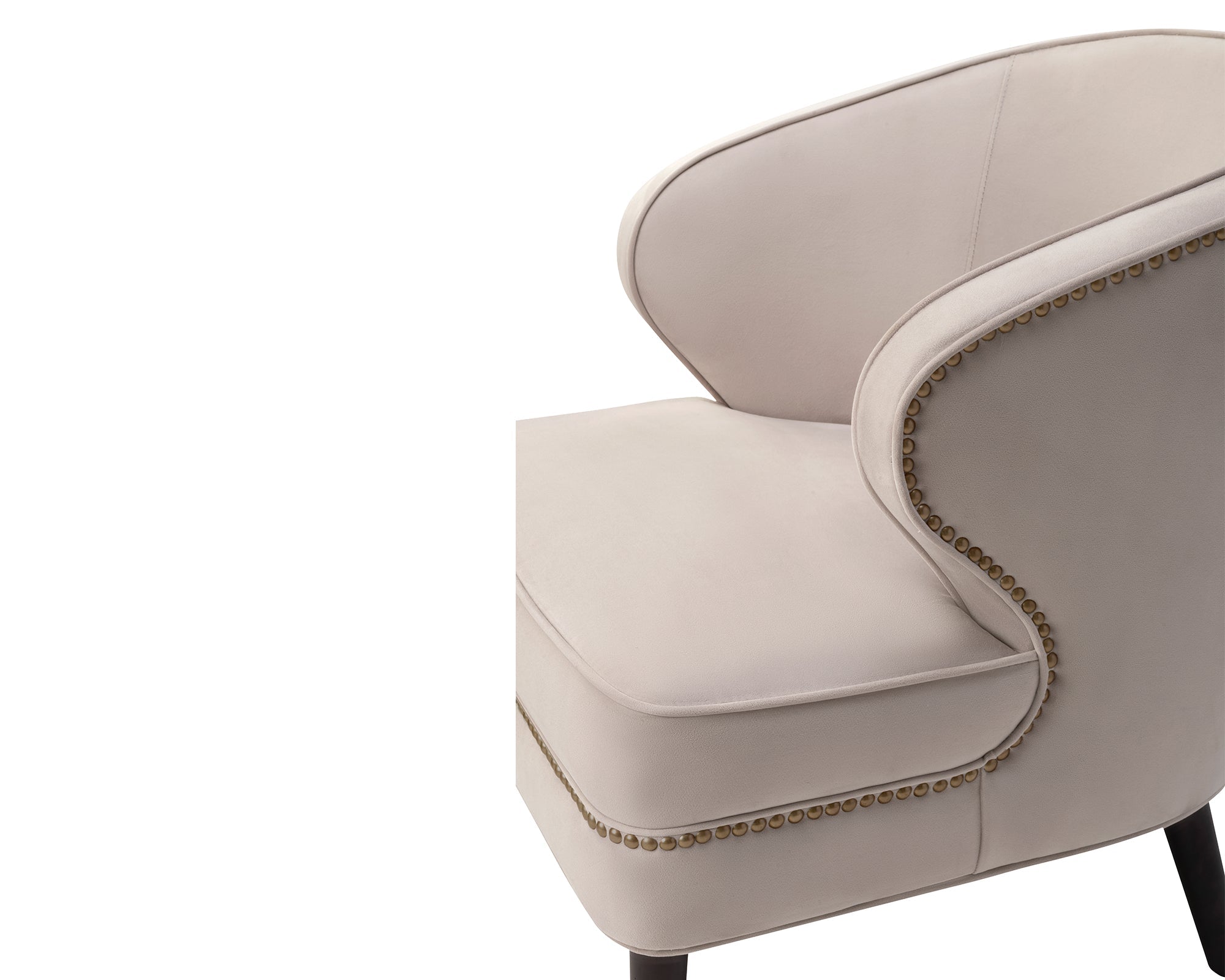Lindsay Armchair - Limestone Velvet