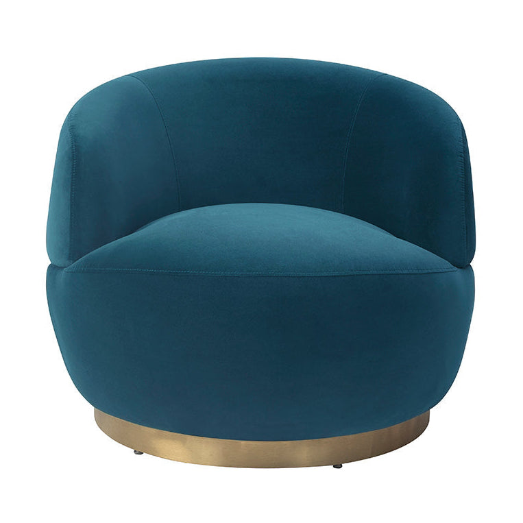 Vitale Baxter Deep Sea Velvet Armchair