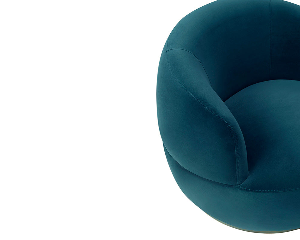 Vitale Armchair - Baxter Deep Sea Velvet
