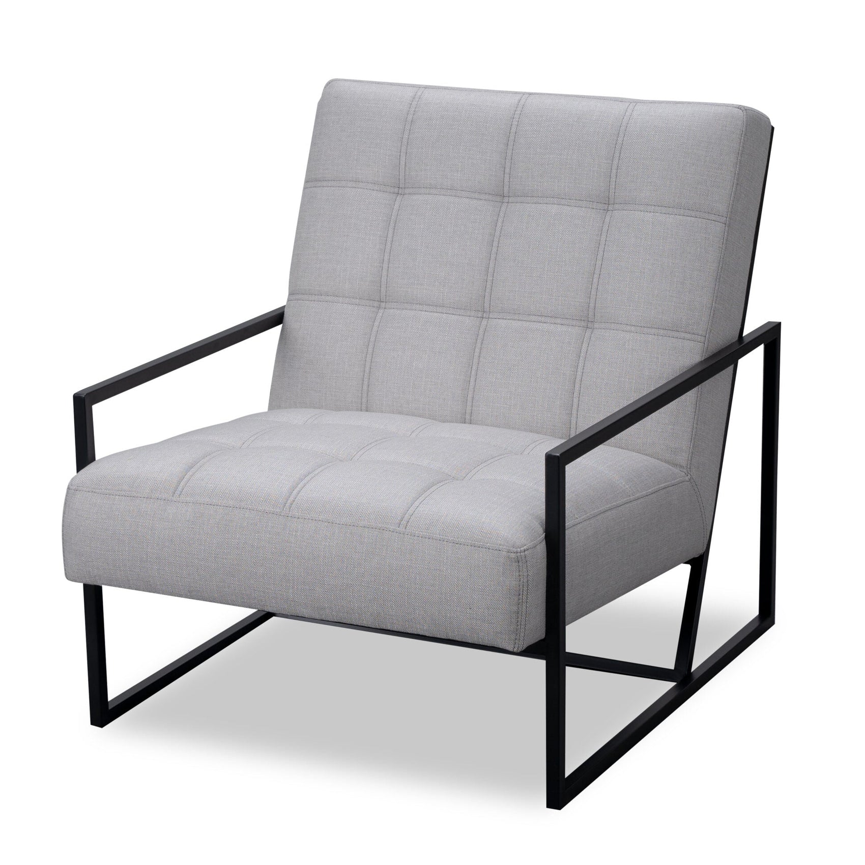 Nova Panama Light Grey Linen Look Armchair