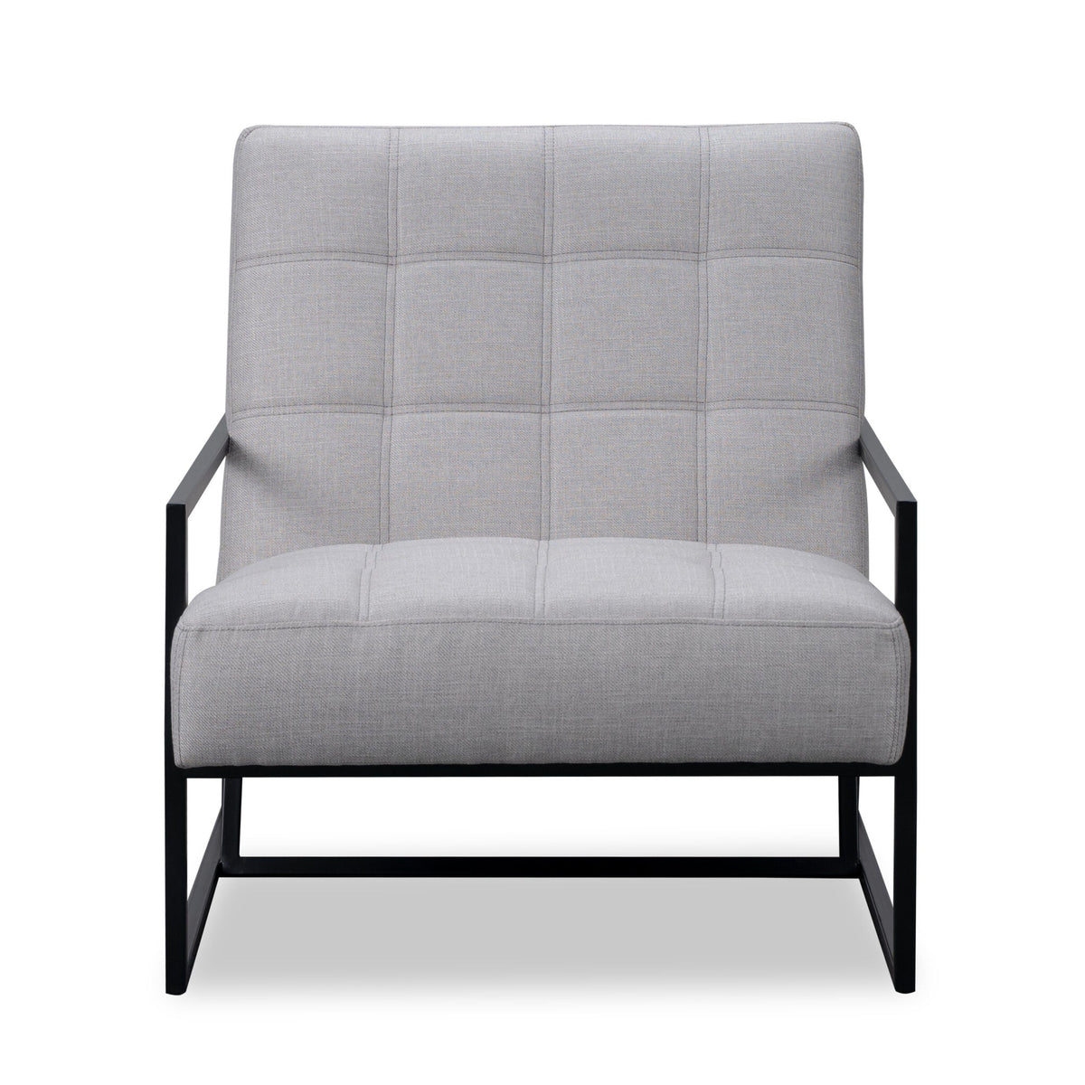 Nova Panama Light Grey Linen Look Armchair