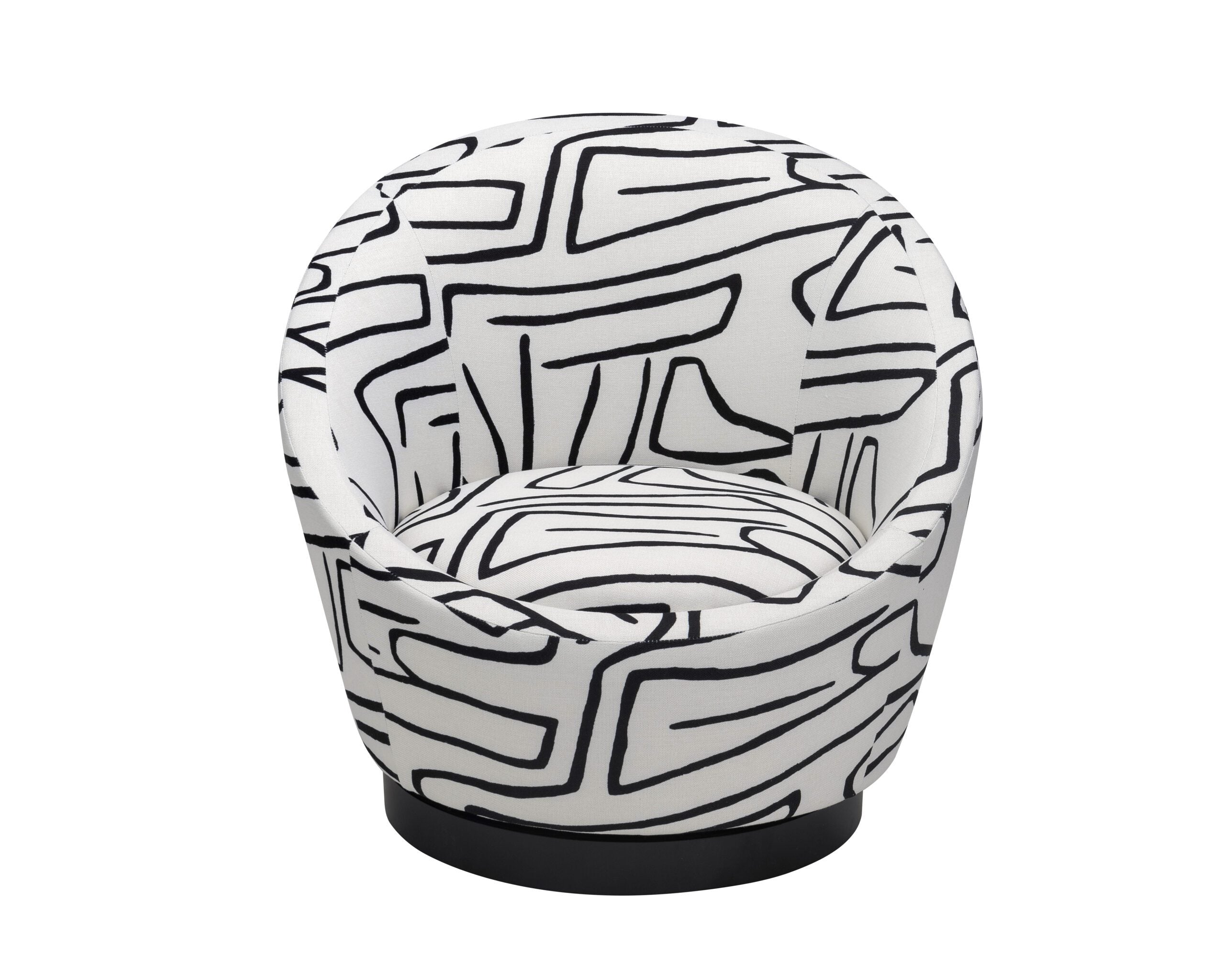 Ekte Armchair - Zebra Black & White