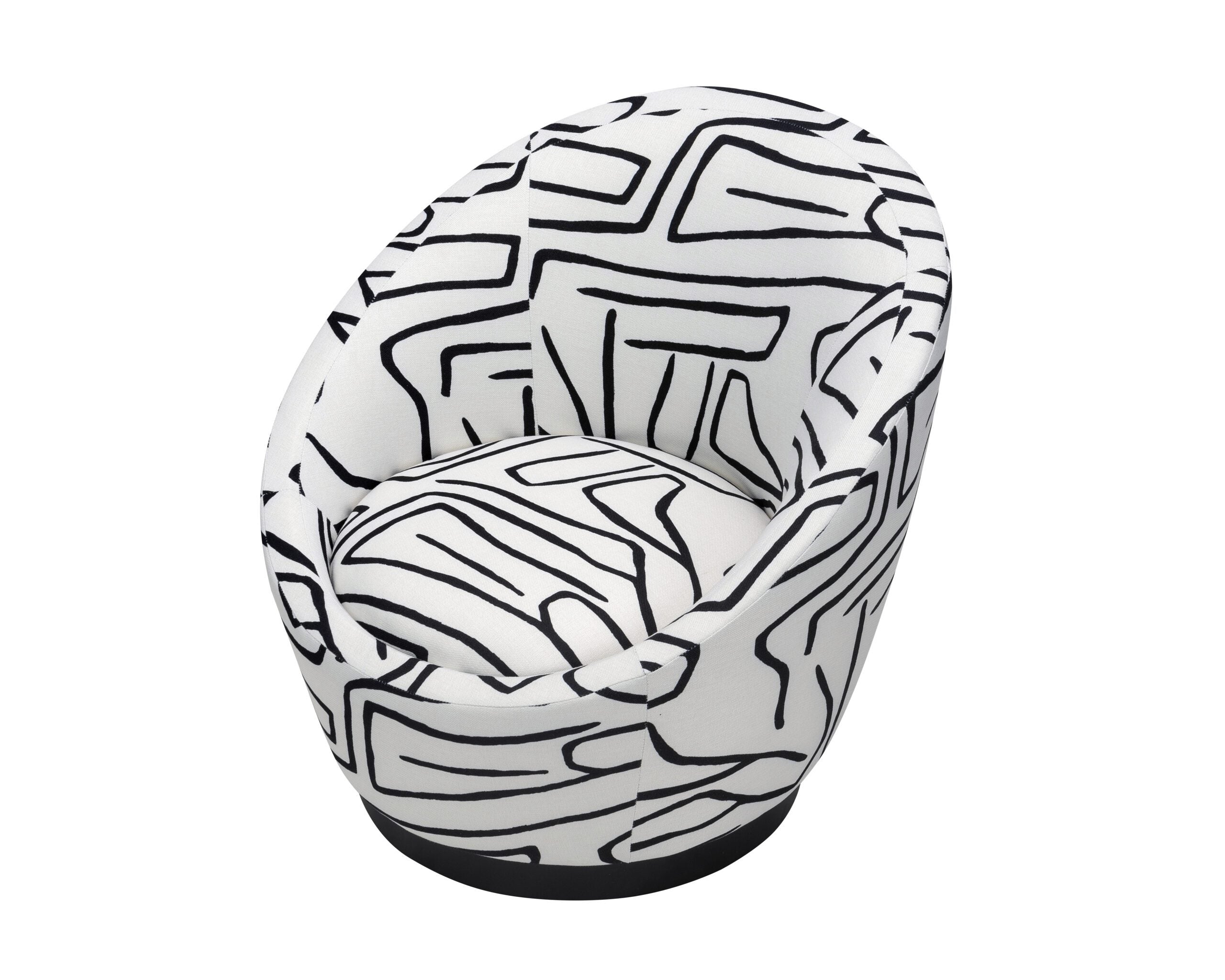 Ekte Armchair - Zebra Black & White