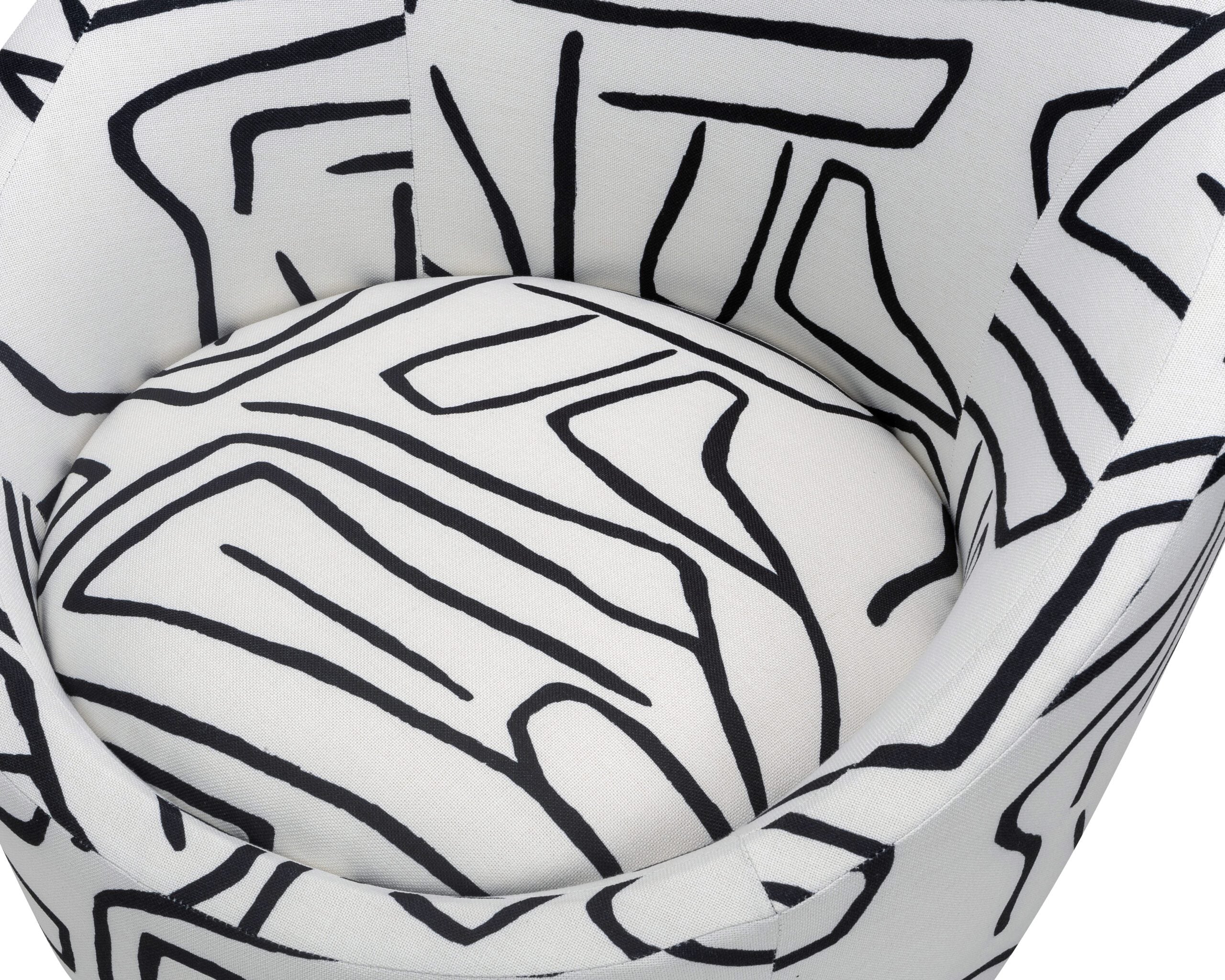 Ekte Armchair - Zebra Black & White