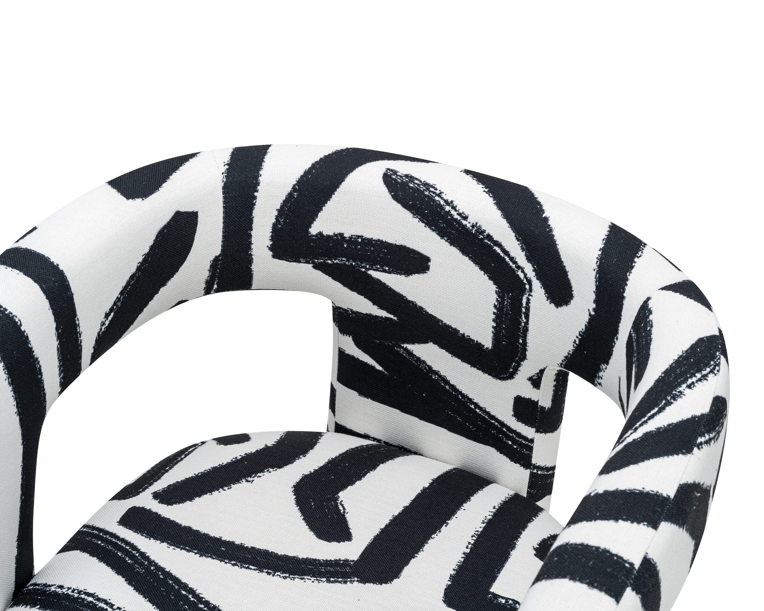 Archer Armchair - Graphic Black & White