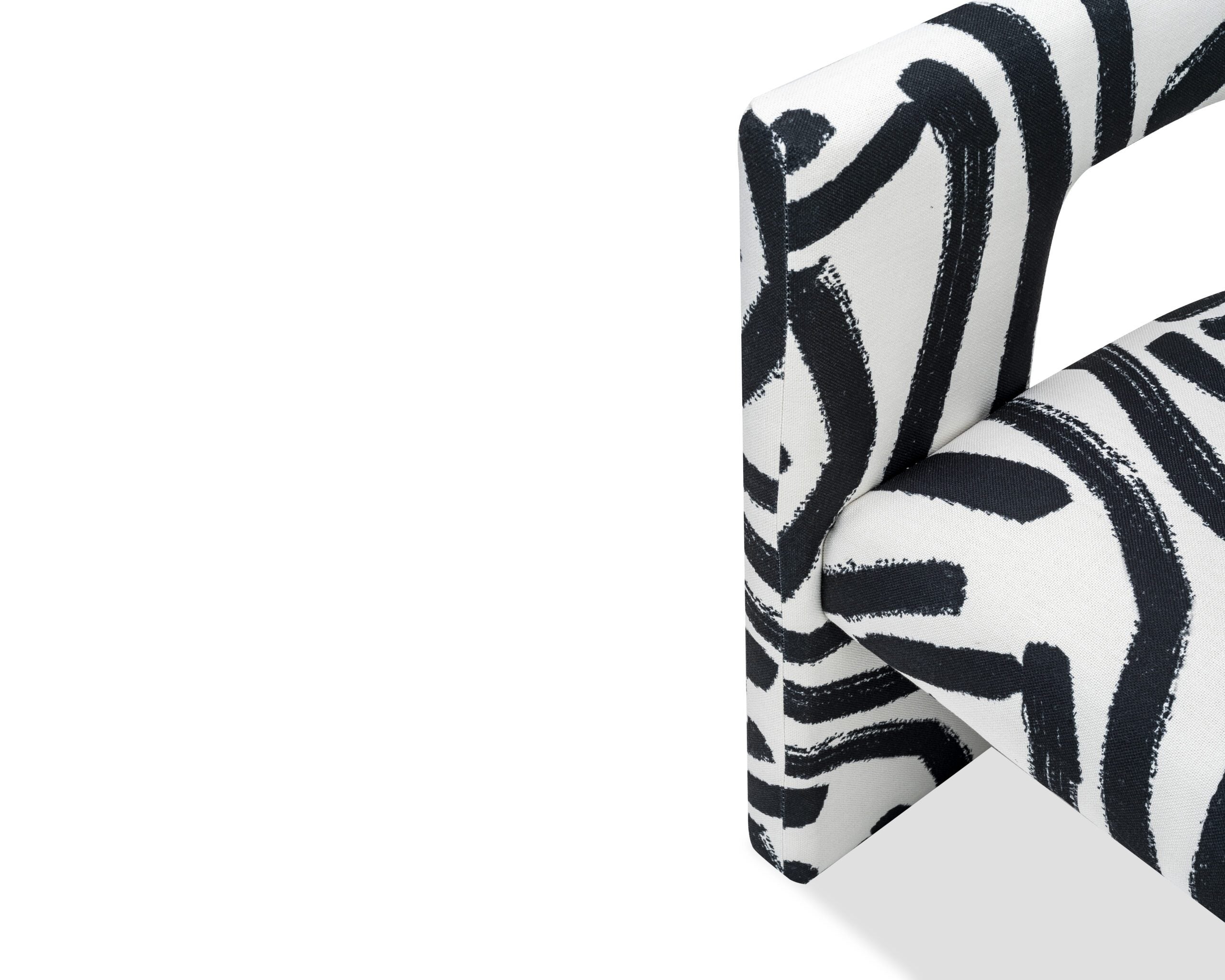Archer Armchair - Graphic Black & White