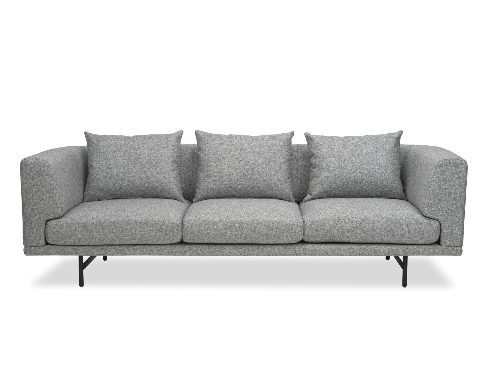 Mossi Emporio Grey Linen Look 3 Seater Sofa
