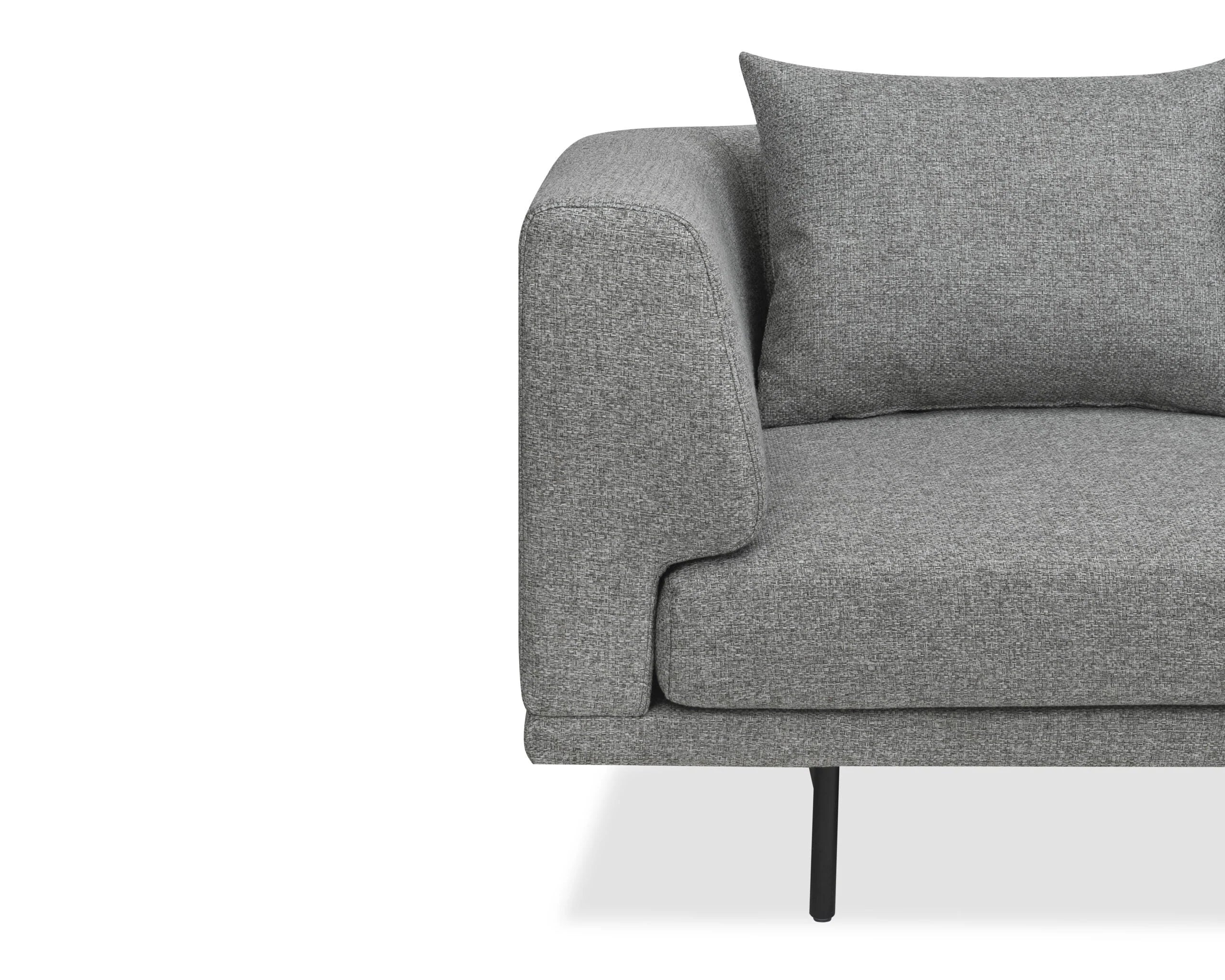 Mossi Emporio Grey Linen Look 3 Seater Sofa