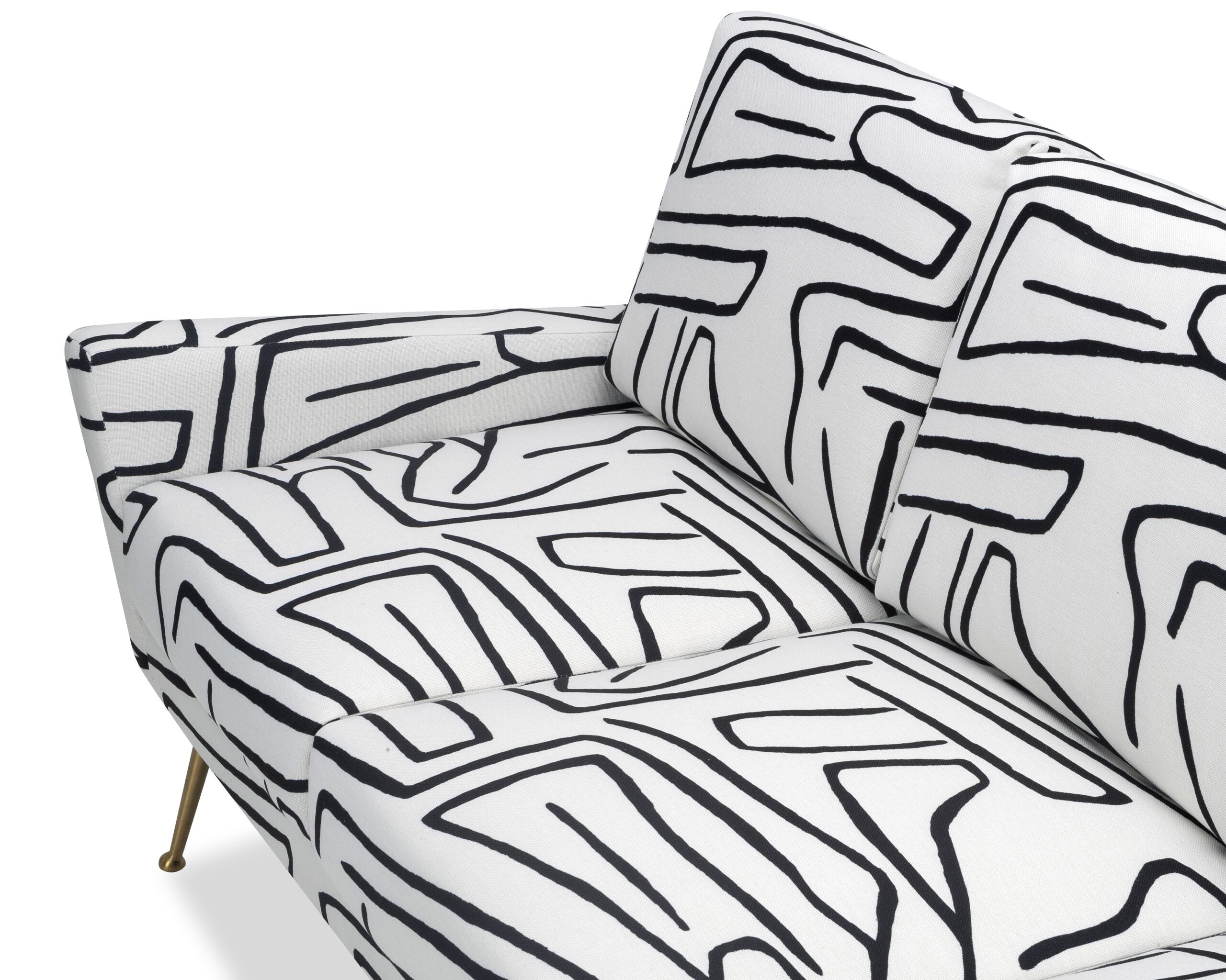 Lidmar Sofa - Zebra Black & White
