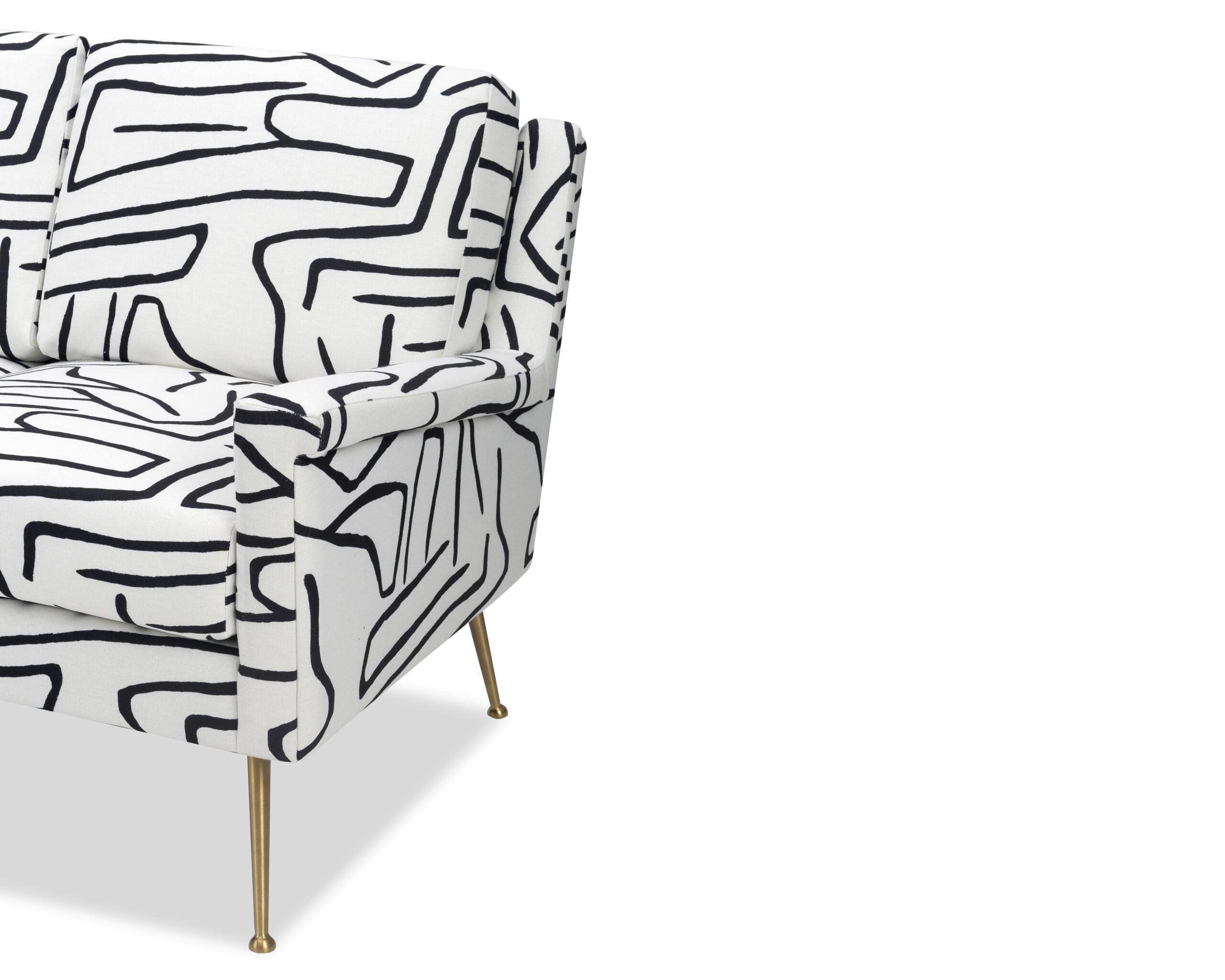 Lidmar Sofa - Zebra Black & White