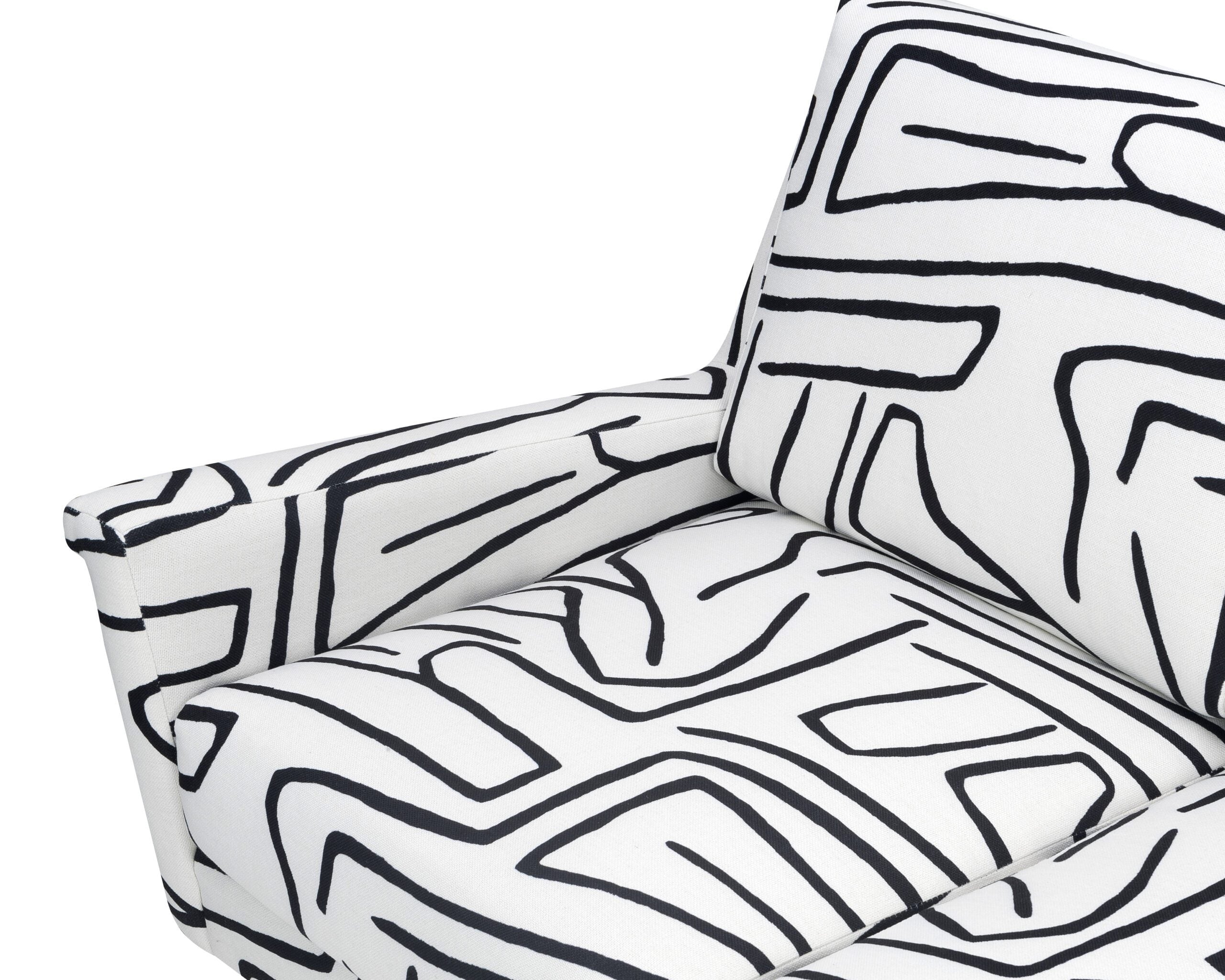 Lidmar Sofa - Zebra Black & White
