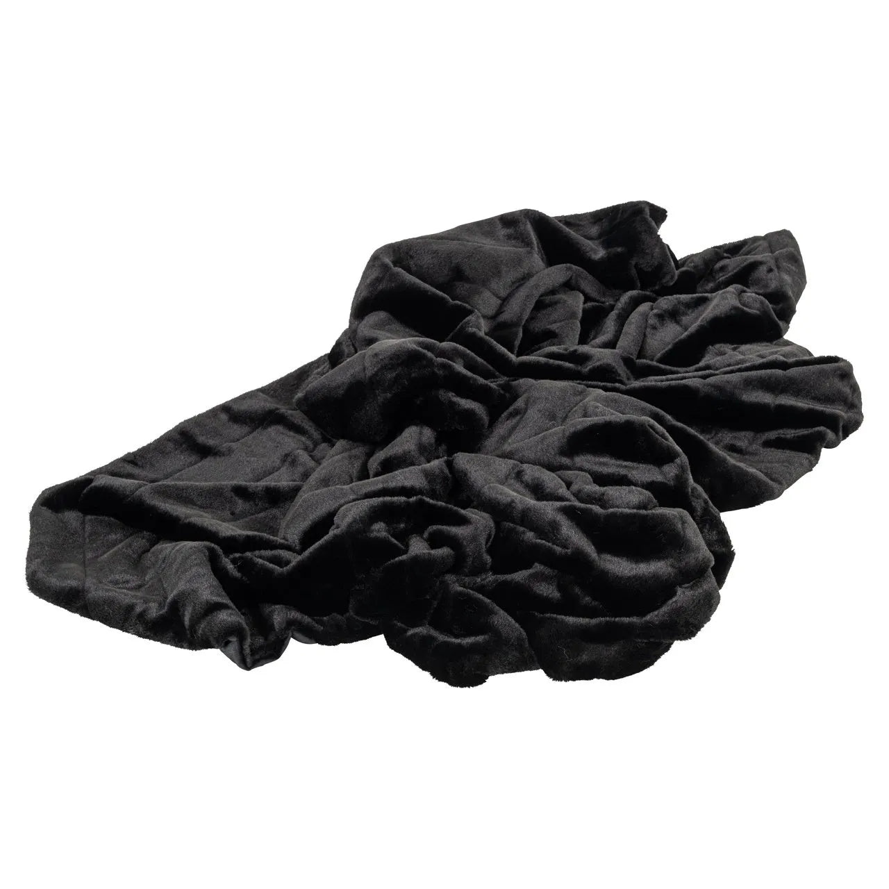 Richmond Interiors Katie Black Furry Blanket