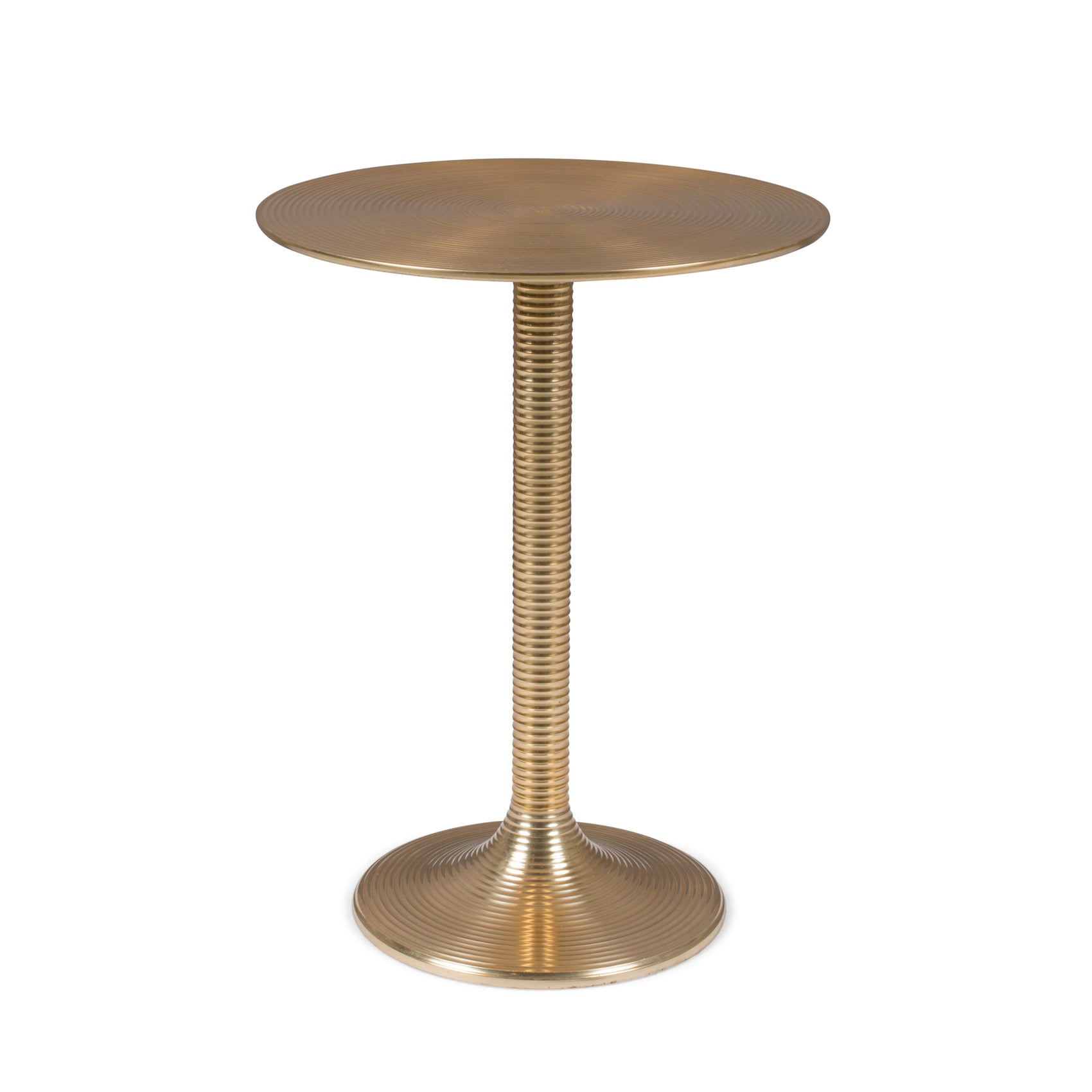 Bold Monkey Hypnotising Gold Round Side Table