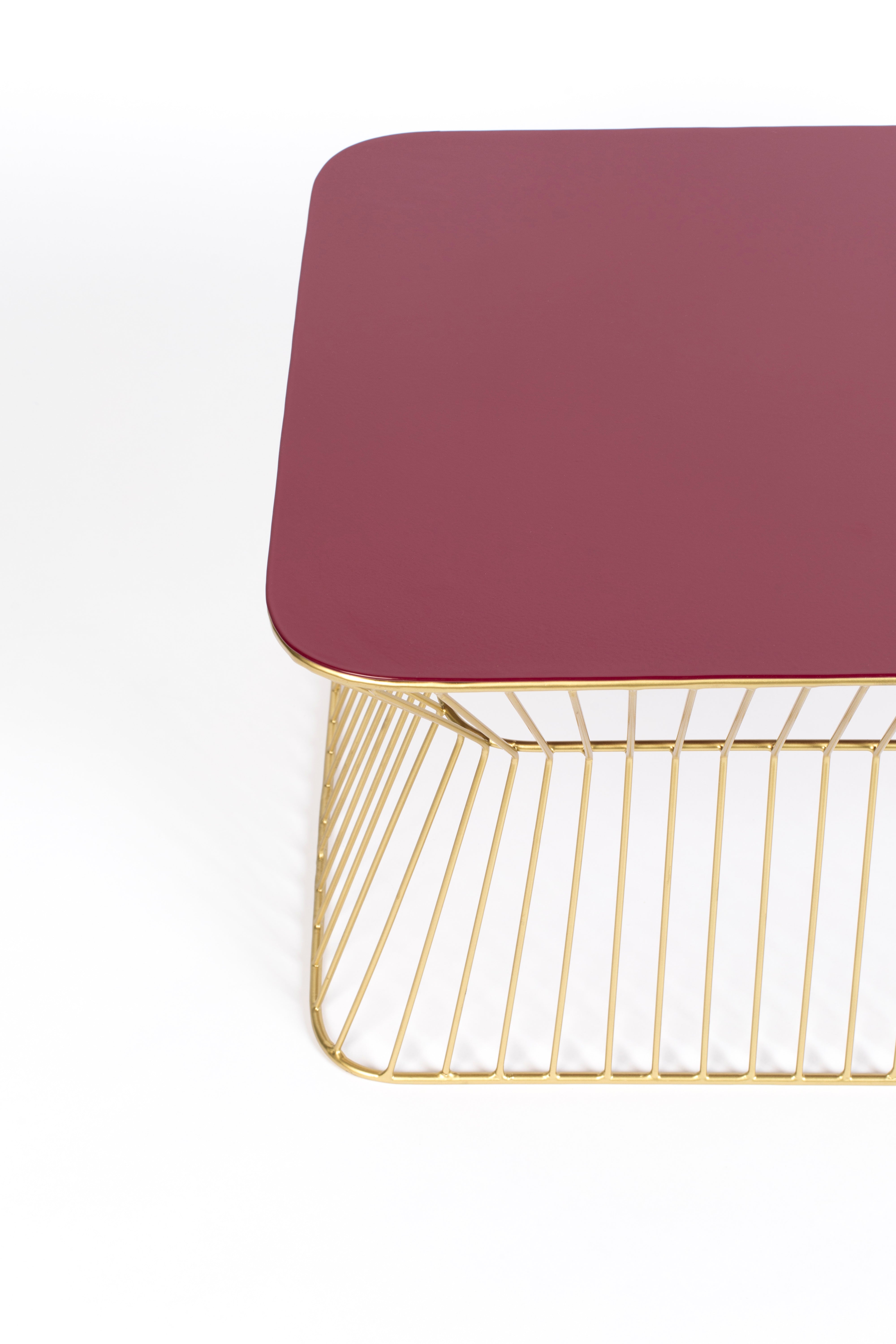 Bold Monkey No Offence Wine Red Coffee Table