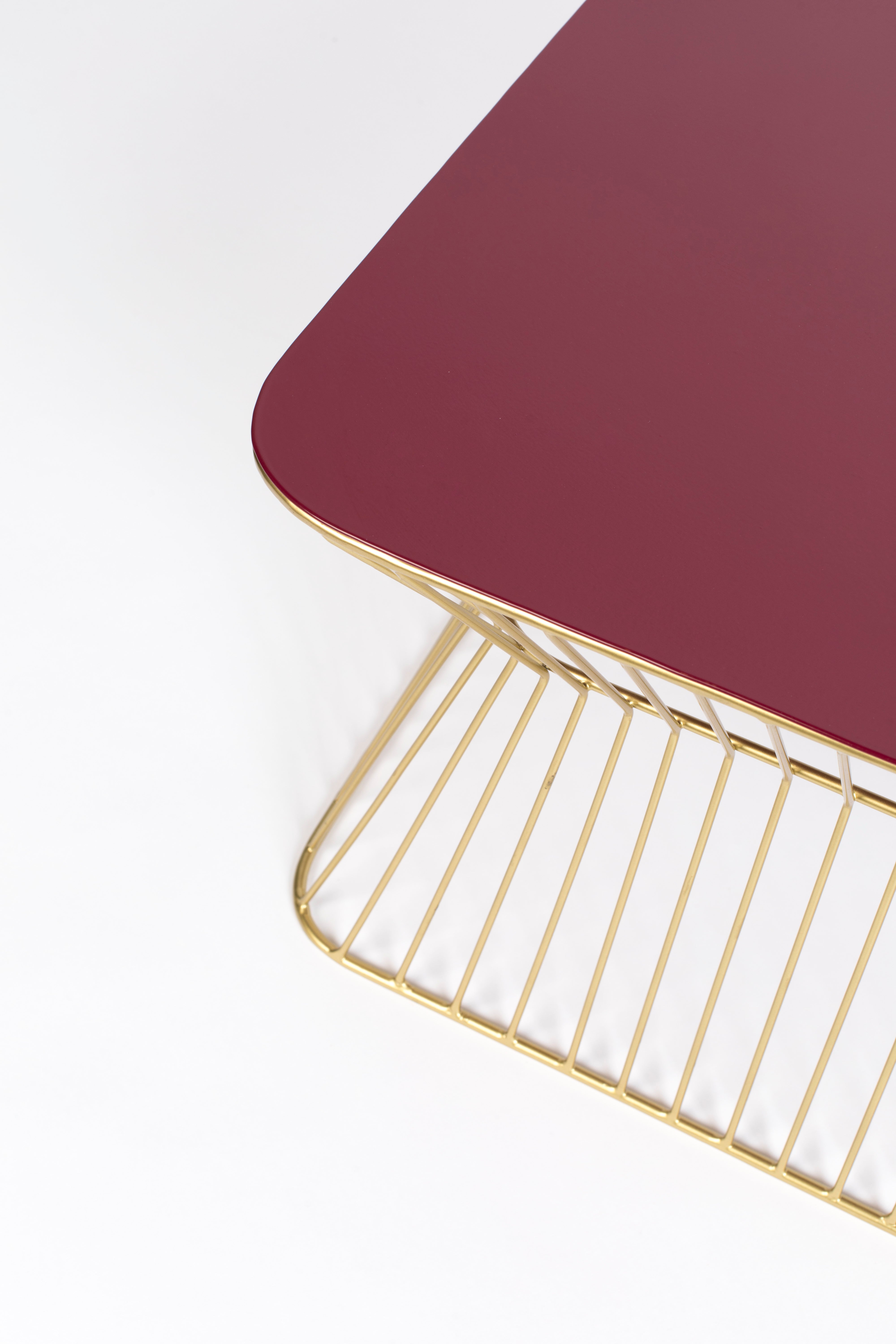 Bold Monkey No Offence Wine Red Coffee Table