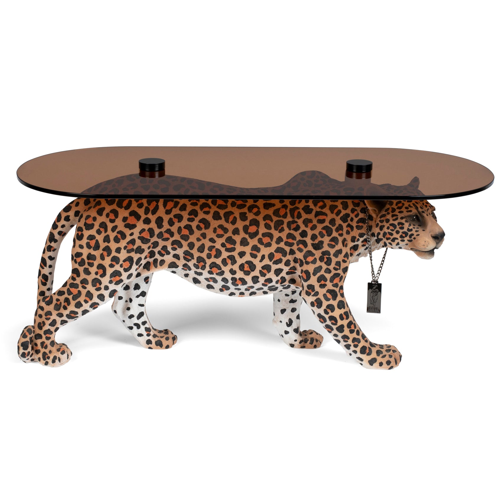 Bold Monkey Dope As Hell Spotted Panther Coffee Table