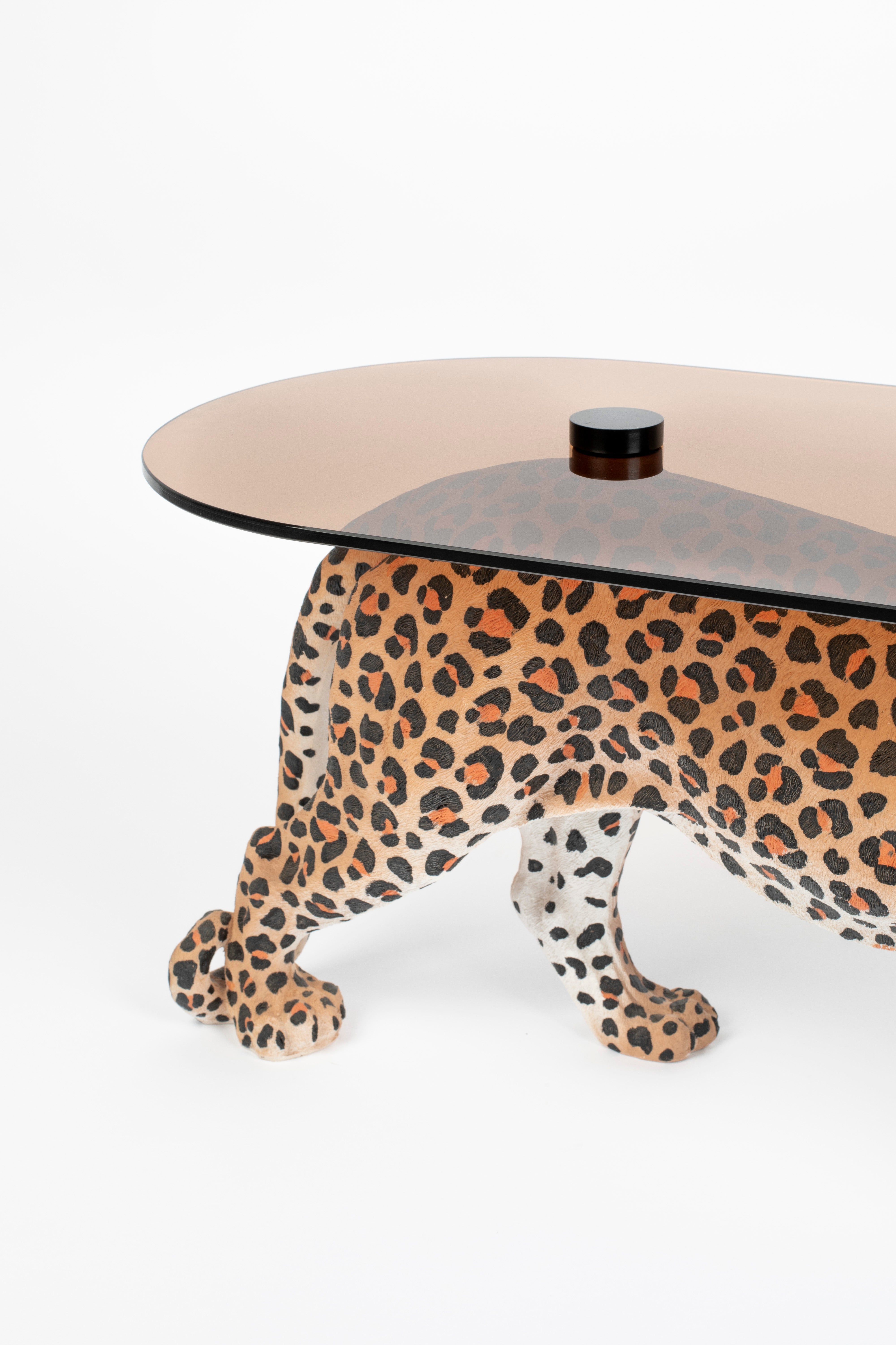 Bold Monkey Dope As Hell Spotted Panther Coffee Table