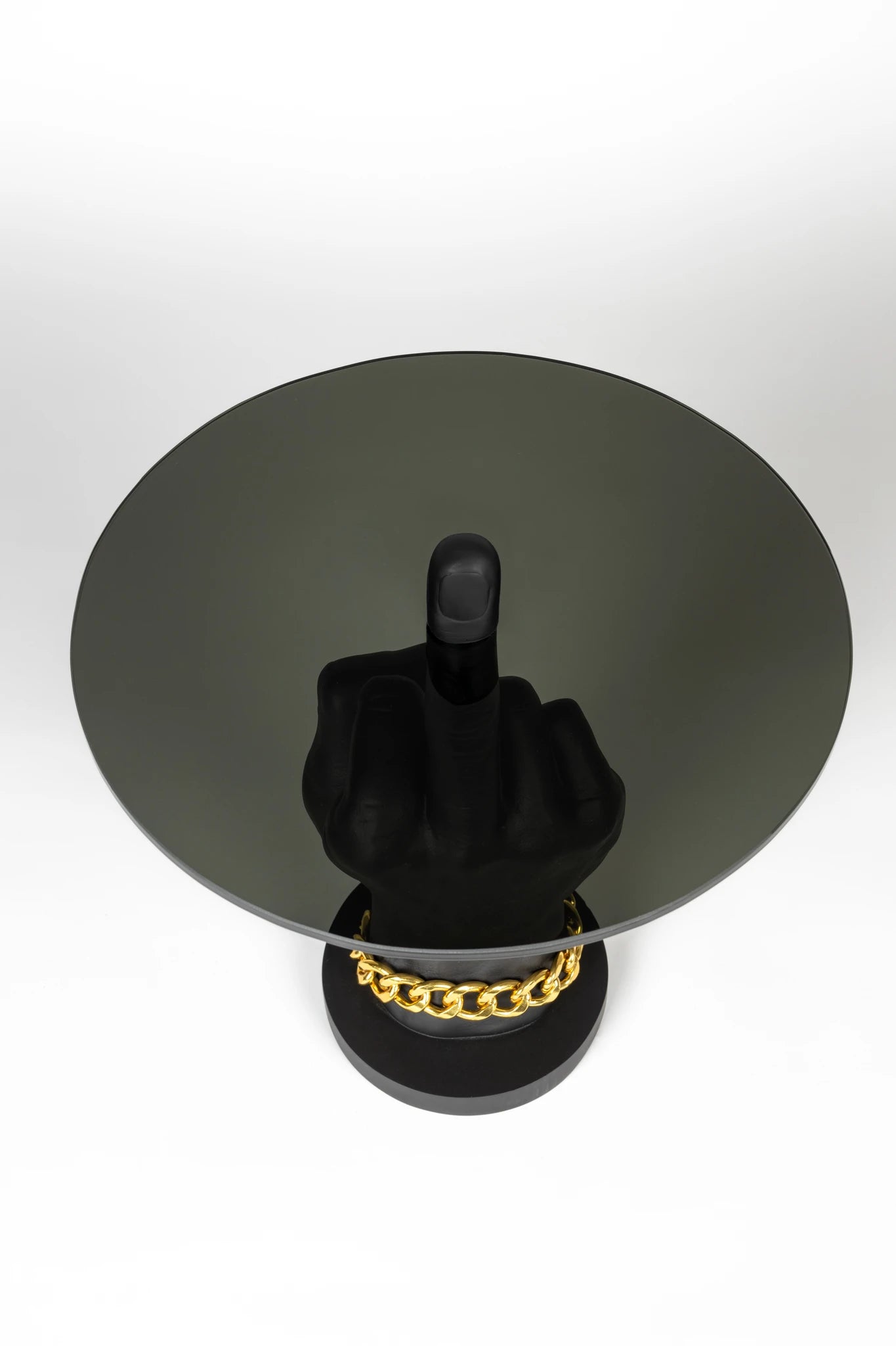 Bold Monkey Fother Mucker Black Aluminium Side Table