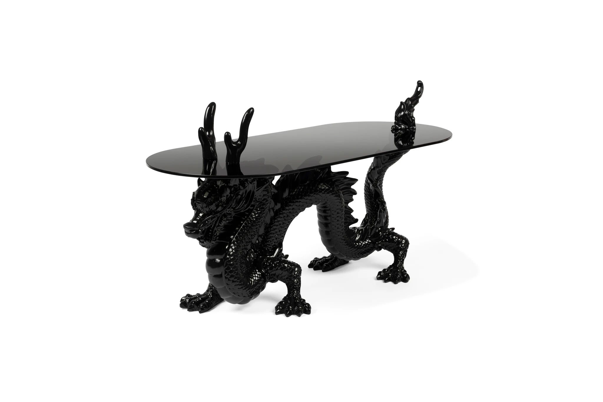 Bold Monkey Dragonized Bastard Brown Metal Coffee Table