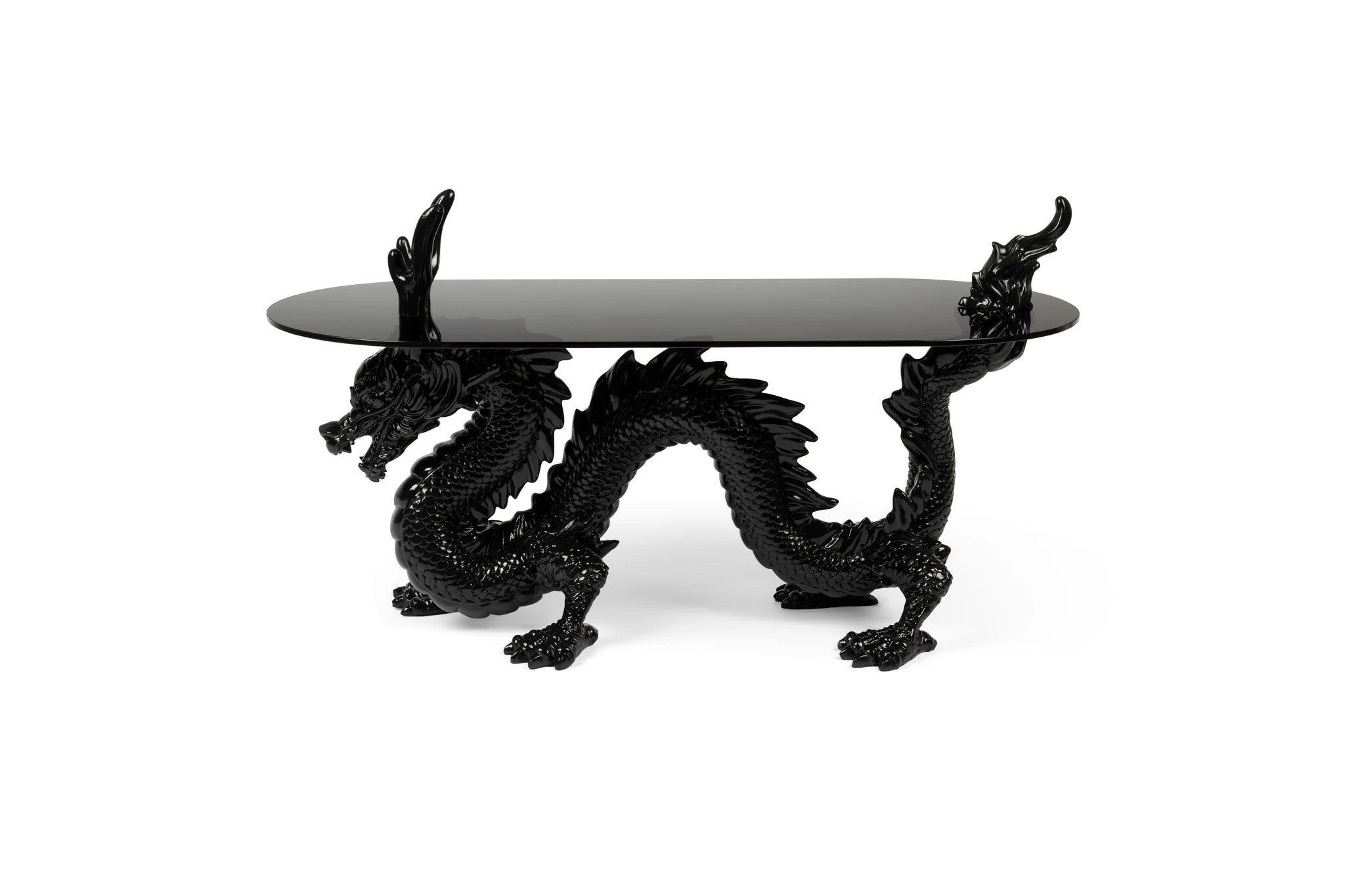 Bold Monkey Dragonized Bastard Brown Metal Coffee Table